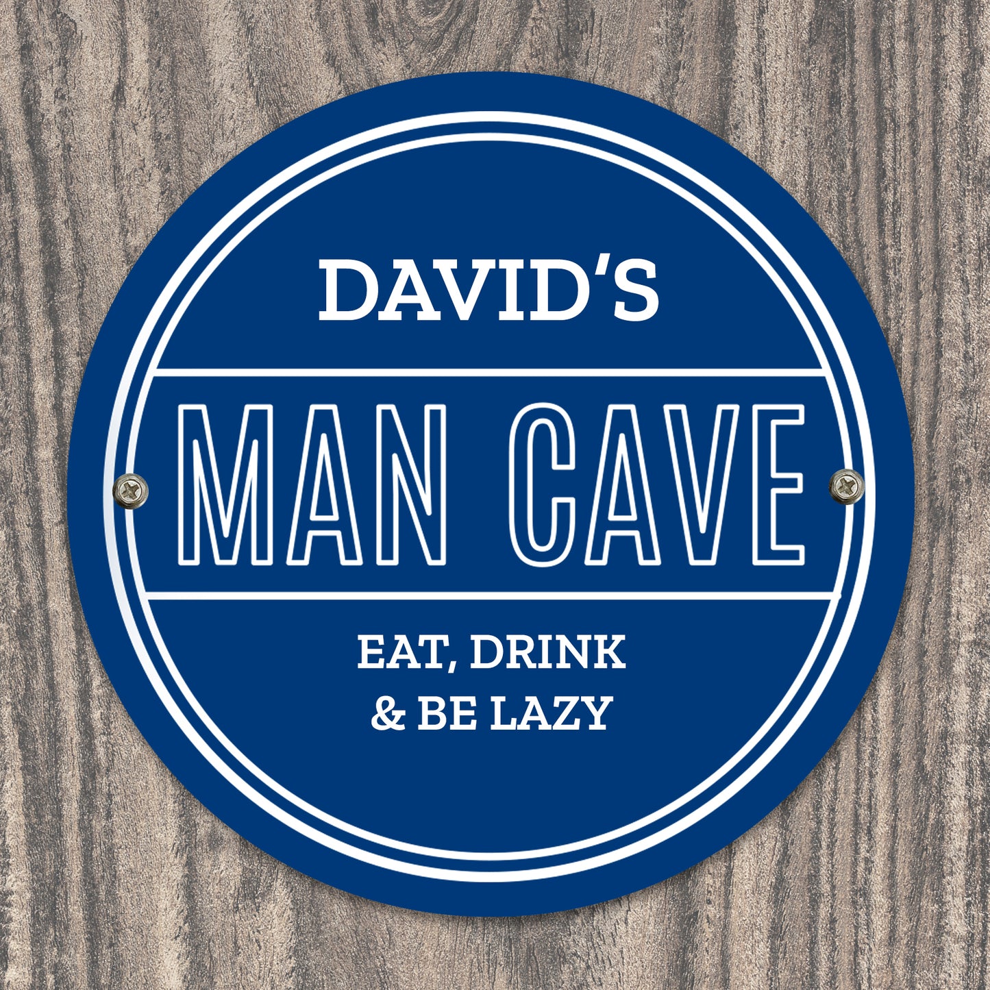 Personalised Man Cave Heritage Plaque - MK&JD Gifts
