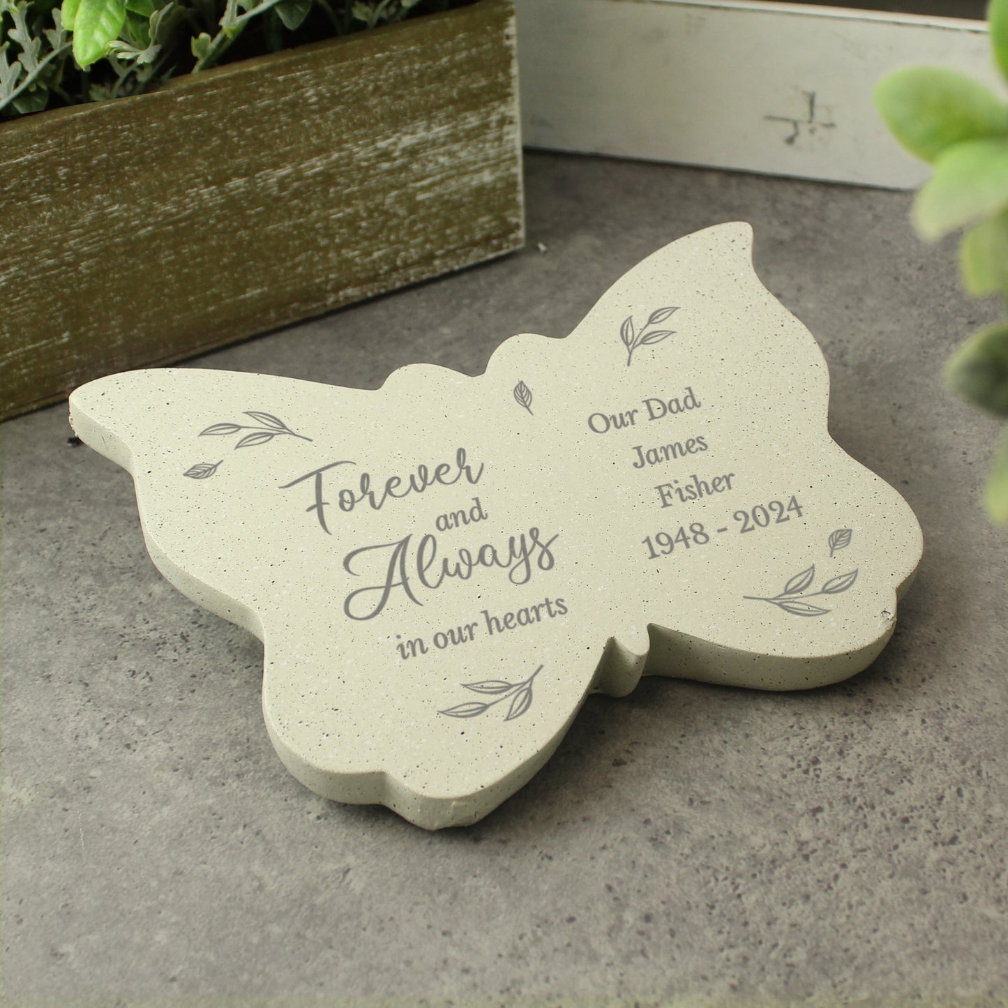 Personalised Forever and Always Memorial Butterfly - MK&JD Gifts