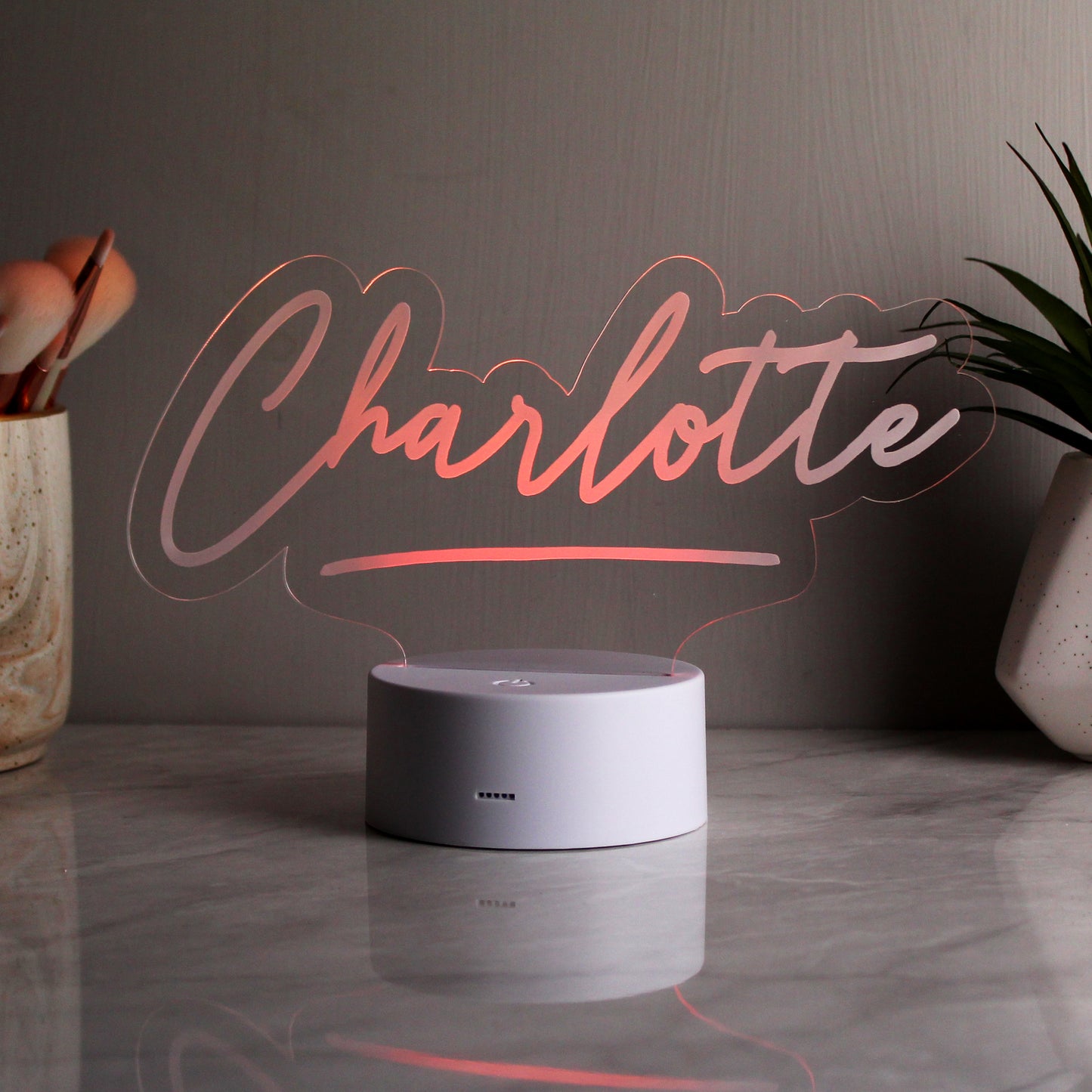 Personalised Free Text LED Colour Changing Desk Night Light - MK&JD Gifts