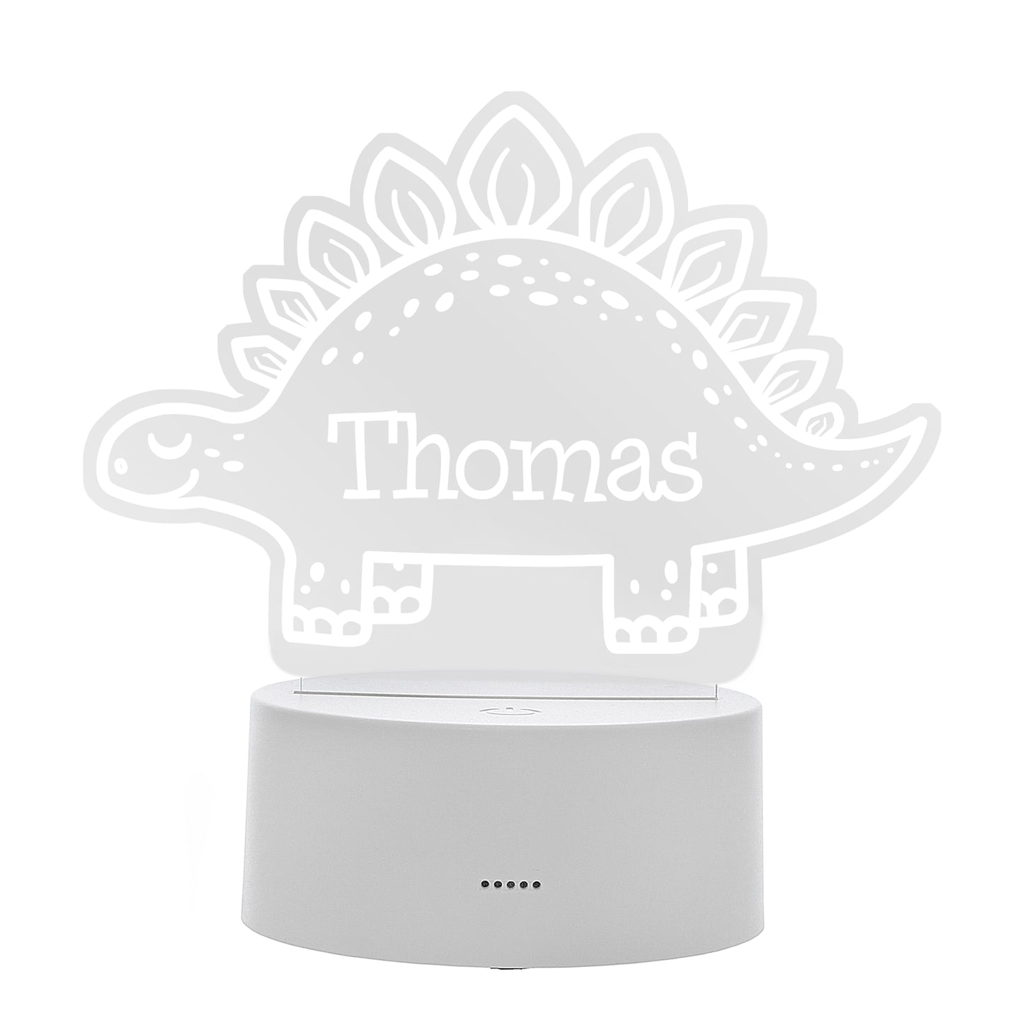 Personalised Dinosaur LED Colour Changing Night Light - MK&JD Gifts