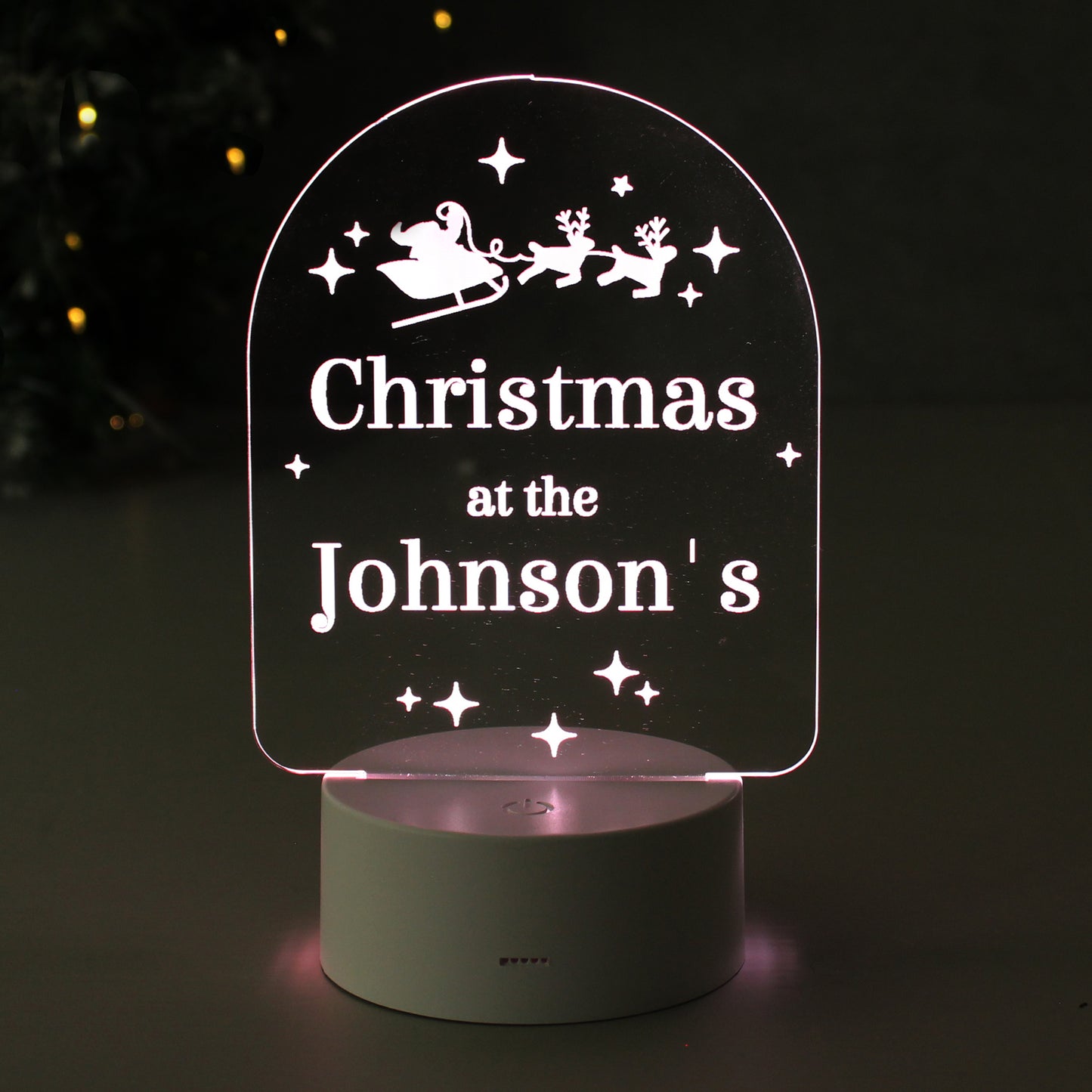 Personalised Free Text Christmas LED Light - MK&JD Gifts