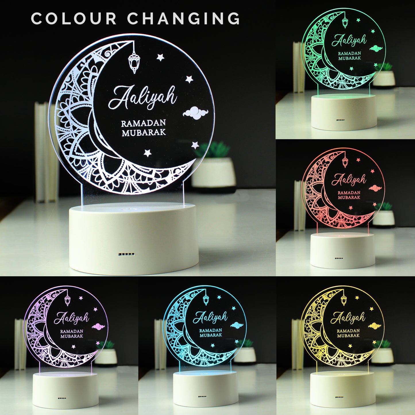 Personalised Eid and Ramadan LED Light - MK&JD Gifts