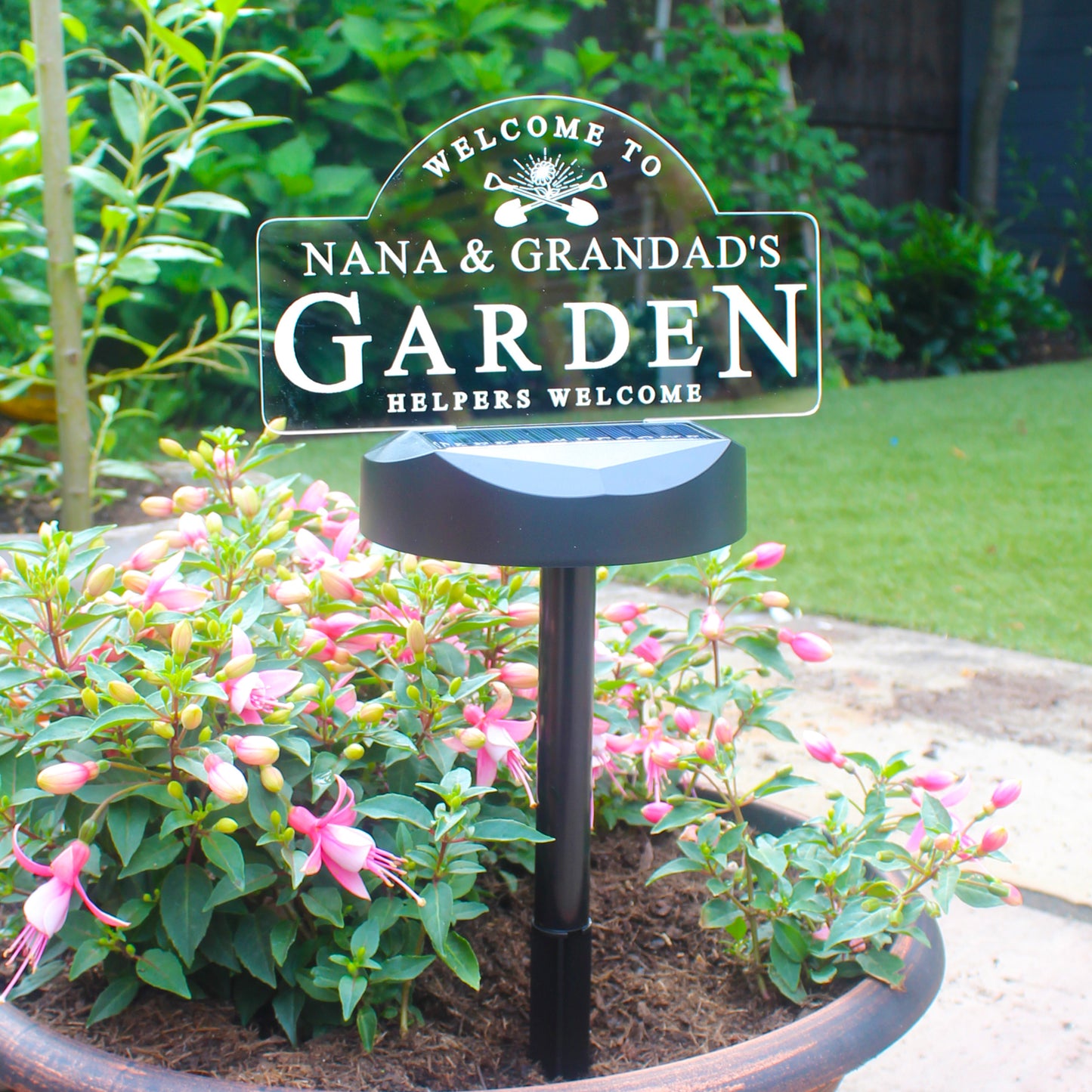 Personalised Garden Sign Outdoor Solar Light - MK&JD Gifts