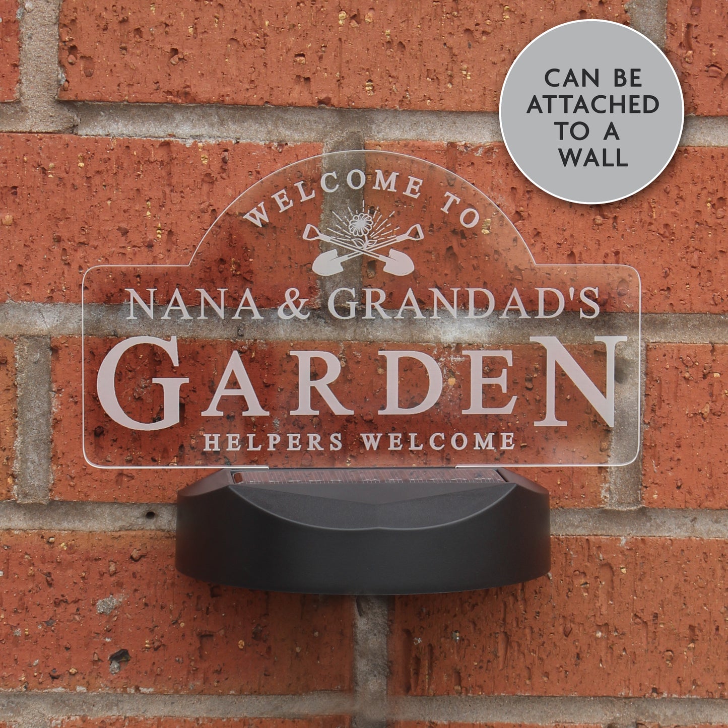 Personalised Garden Sign Outdoor Solar Light - MK&JD Gifts
