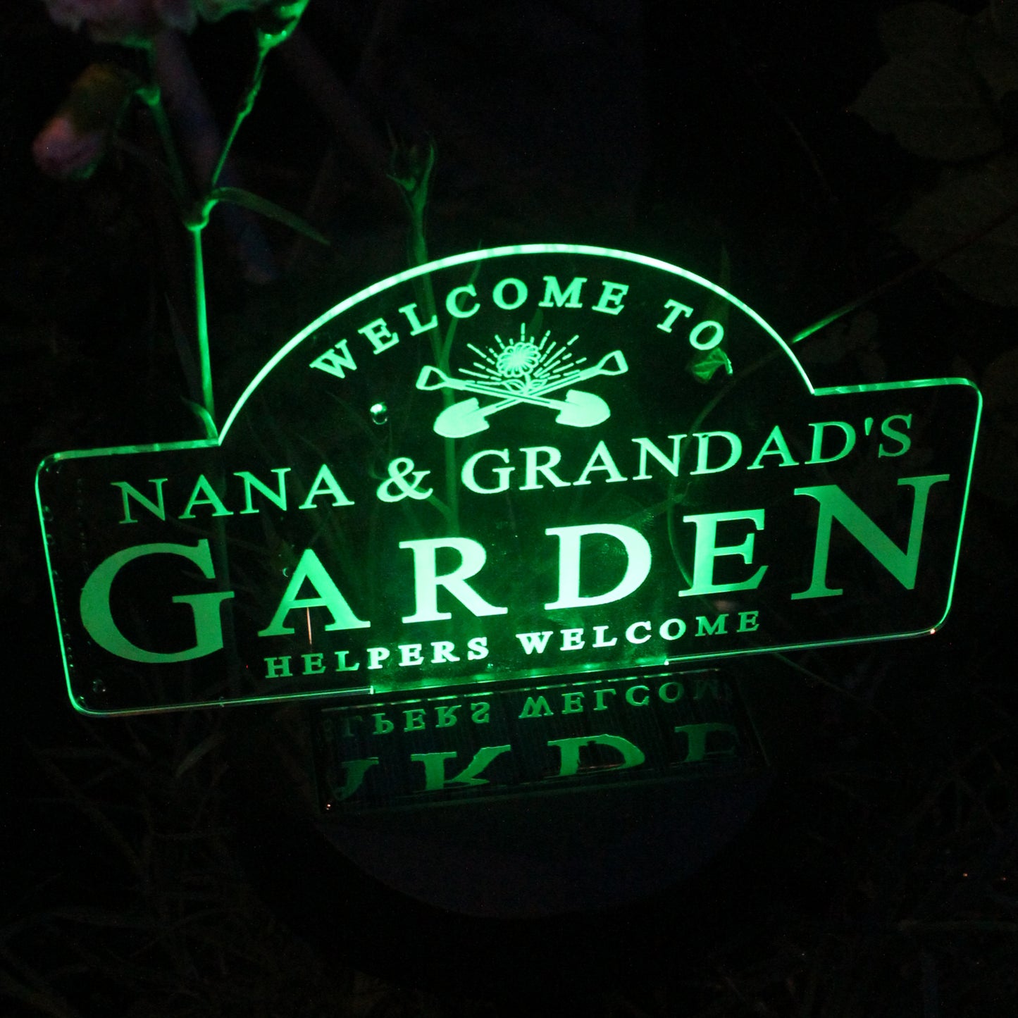 Personalised Garden Sign Outdoor Solar Light - MK&JD Gifts