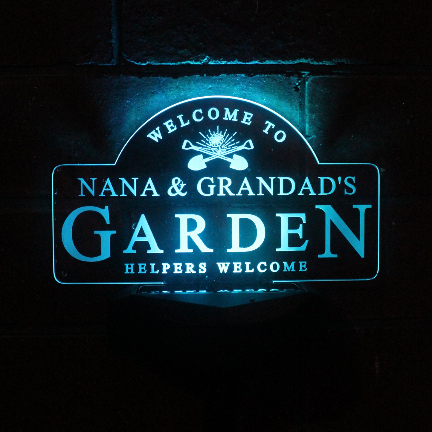 Personalised Garden Sign Outdoor Solar Light - MK&JD Gifts