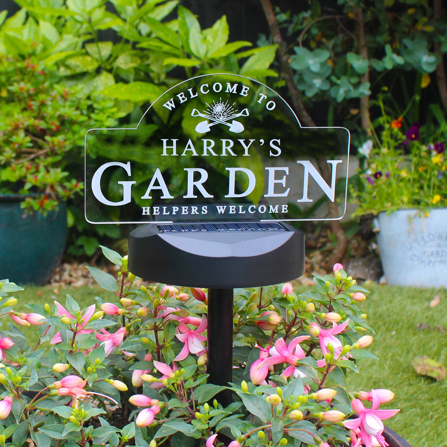 Personalised Garden Sign Outdoor Solar Light - MK&JD Gifts
