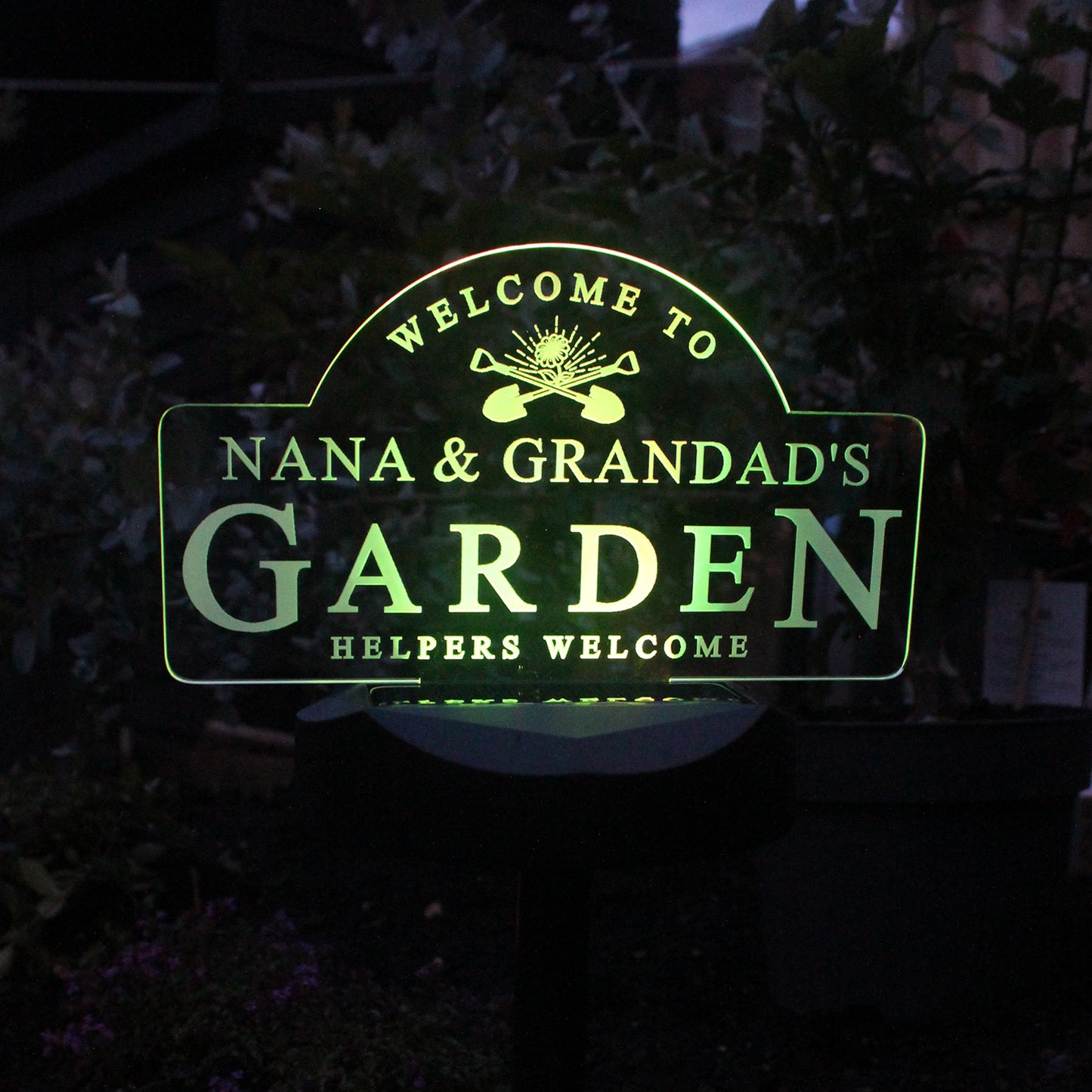 Personalised Garden Sign Outdoor Solar Light - MK&JD Gifts