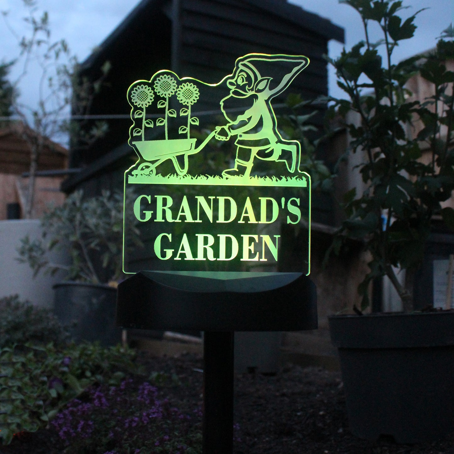 Personalised Gnome Garden Outdoor Solar Light - MK&JD Gifts