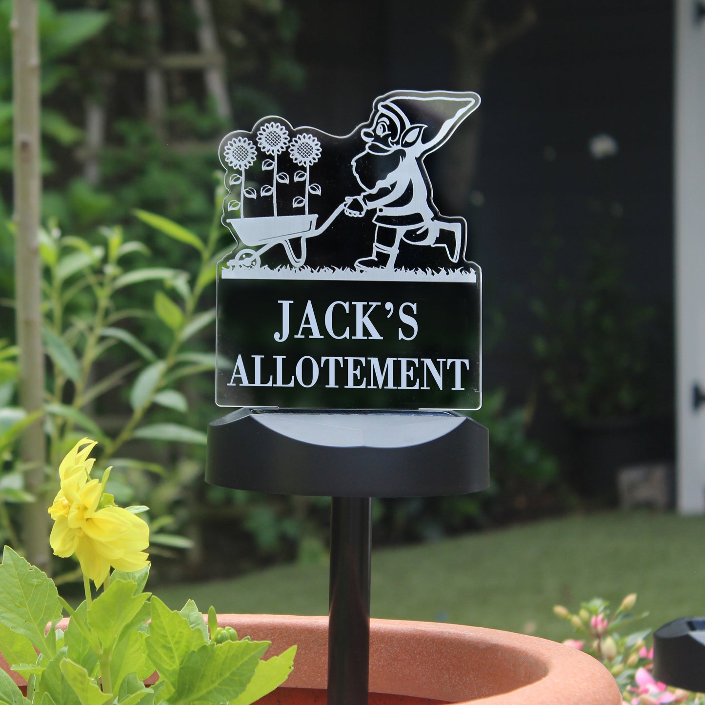 Personalised Gnome Garden Outdoor Solar Light - MK&JD Gifts