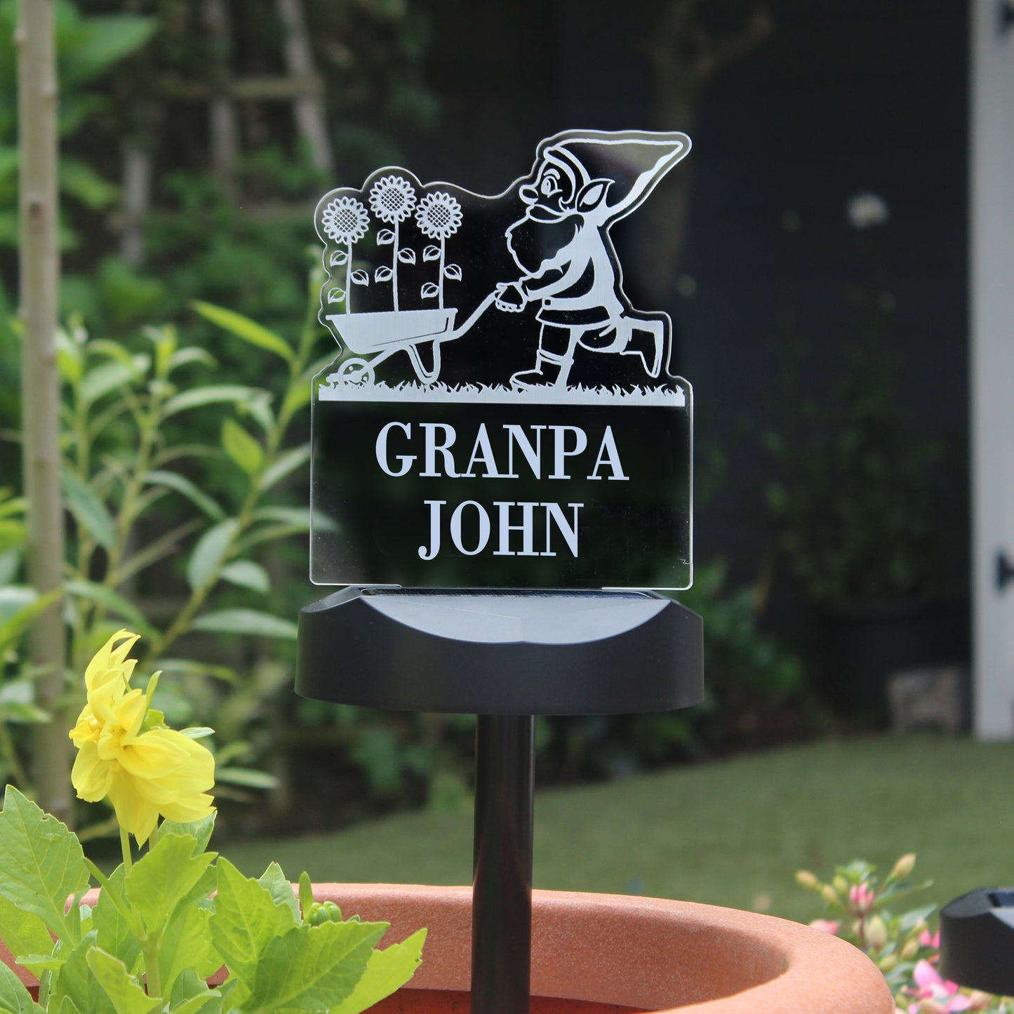 Personalised Gnome Garden Outdoor Solar Light - MK&JD Gifts
