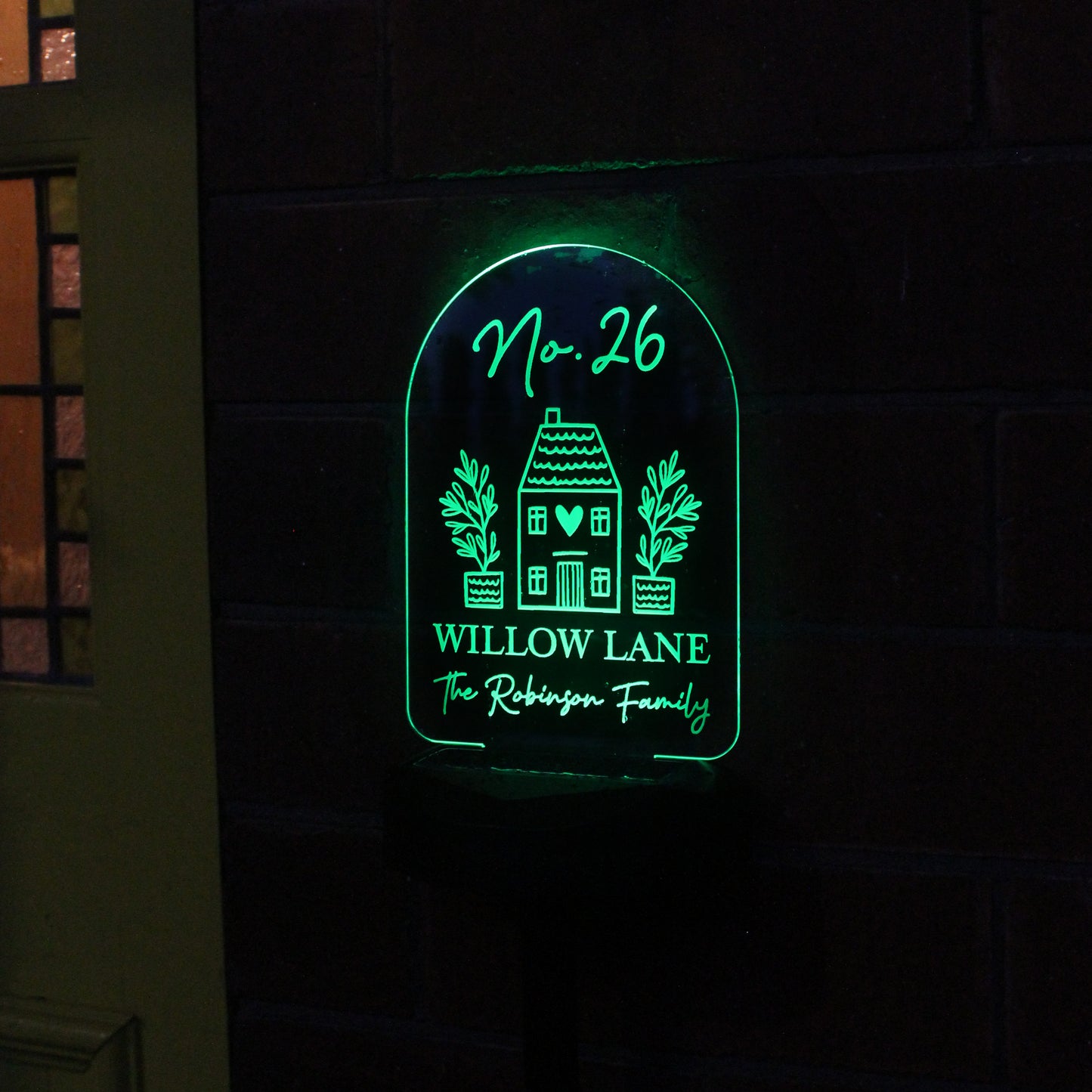 Personalised Home Outdoor Solar Light - MK&JD Gifts