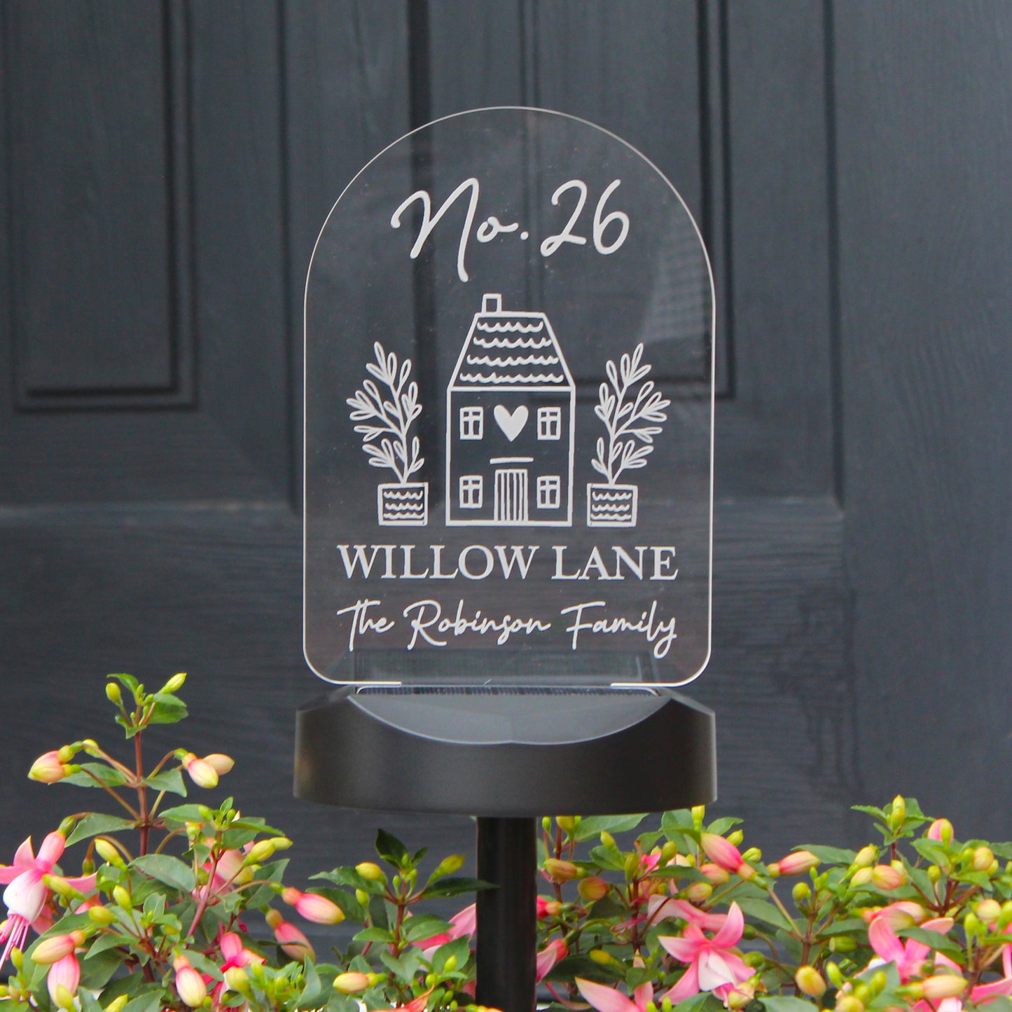 Personalised Home Outdoor Solar Light - MK&JD Gifts