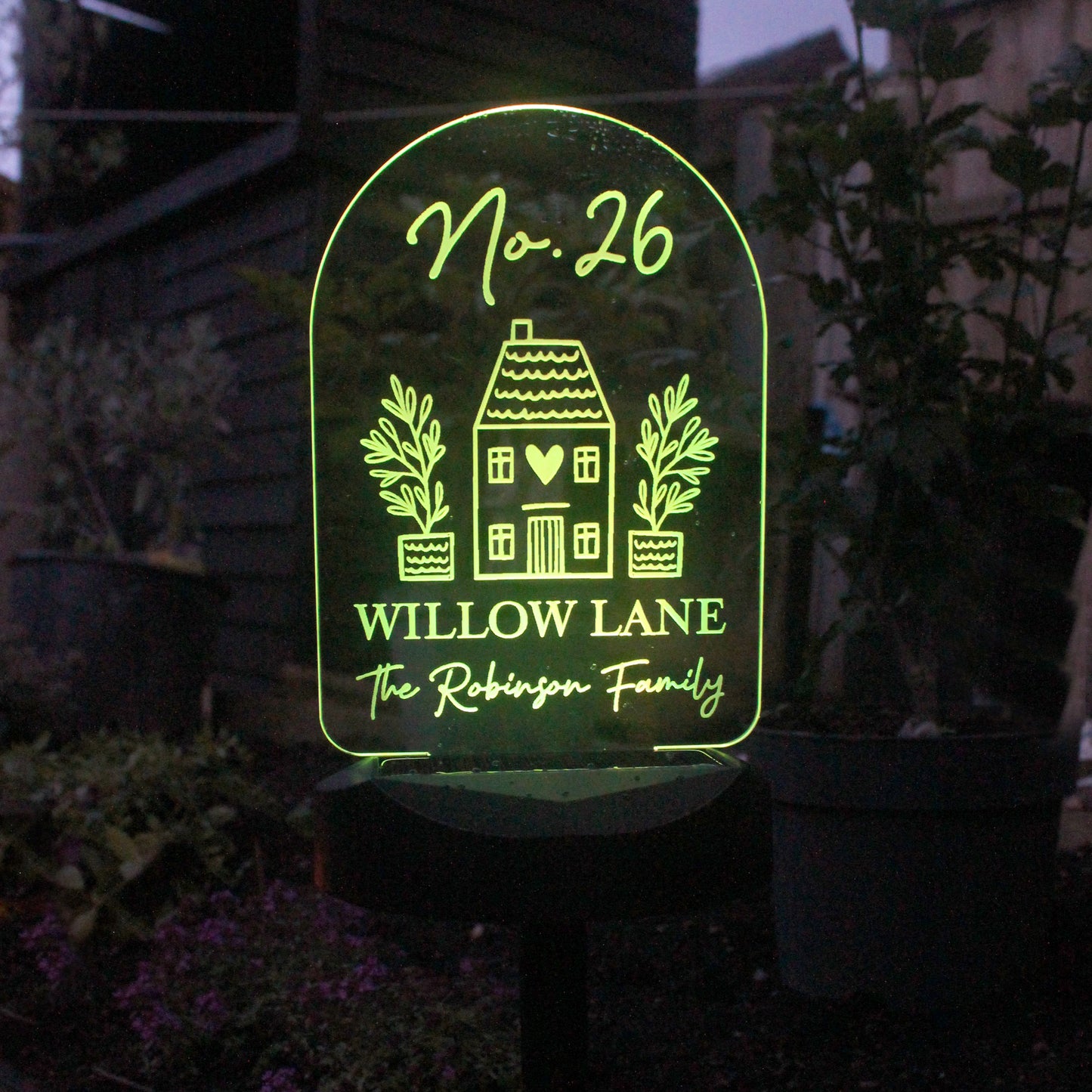 Personalised Home Outdoor Solar Light - MK&JD Gifts