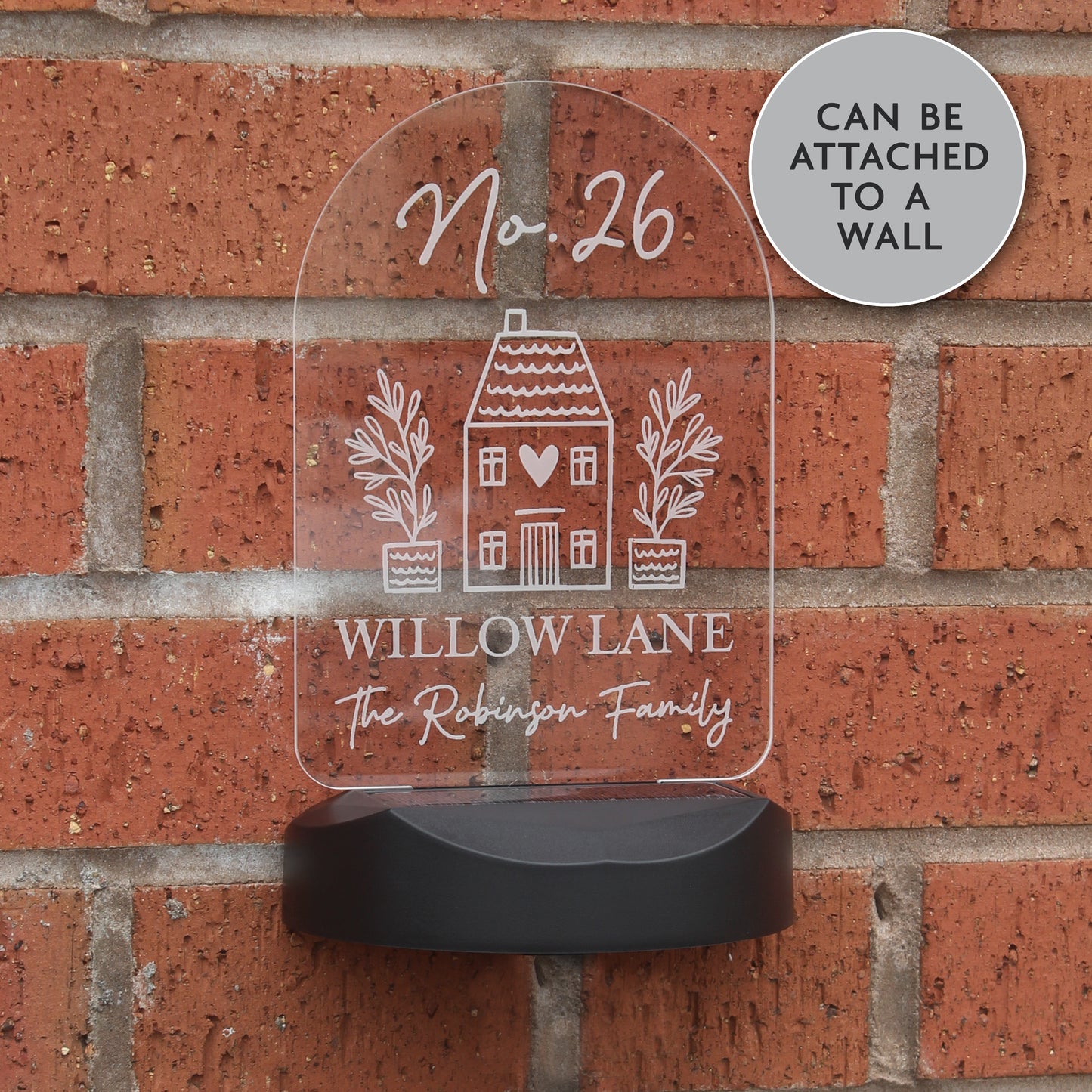 Personalised Home Outdoor Solar Light - MK&JD Gifts