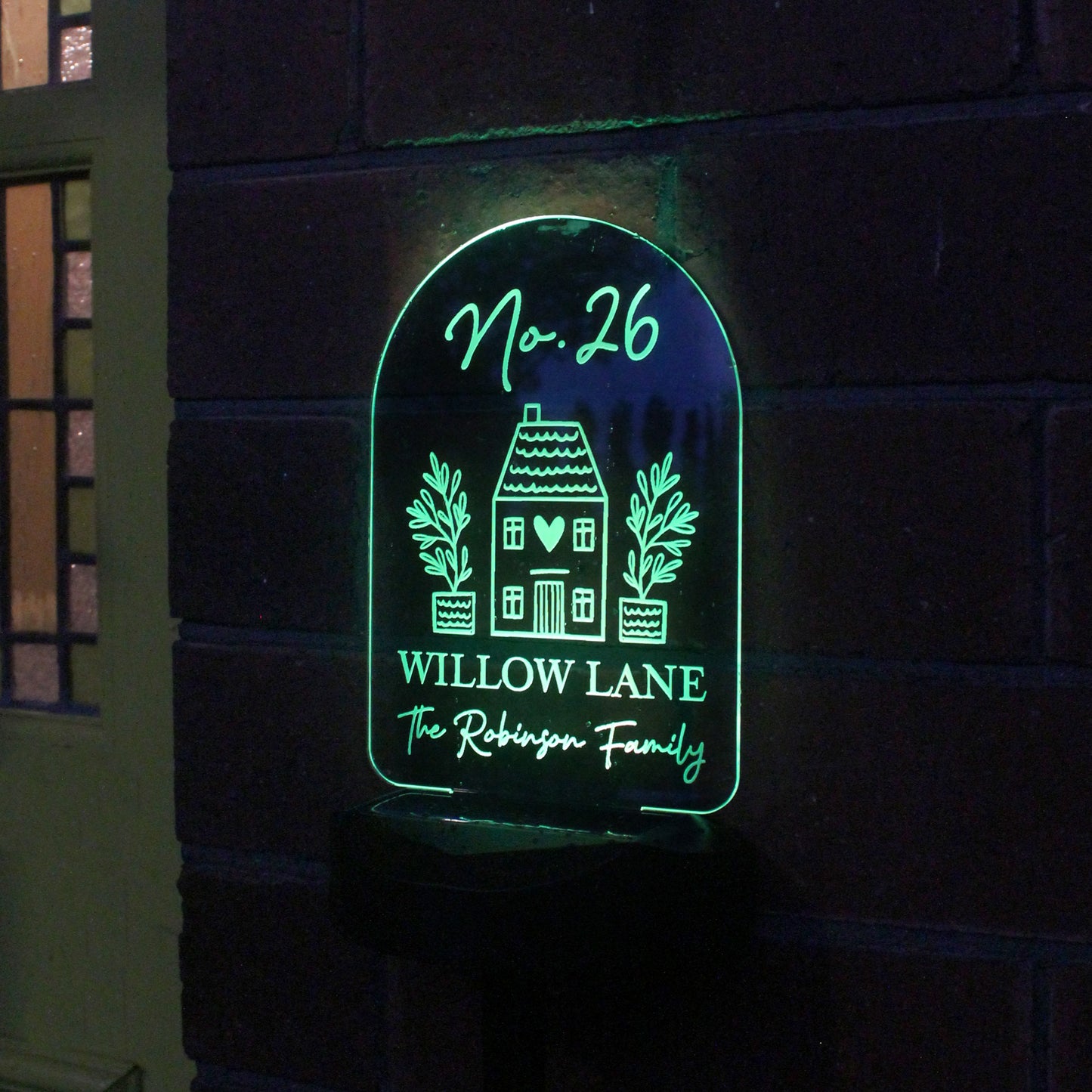 Personalised Home Outdoor Solar Light - MK&JD Gifts