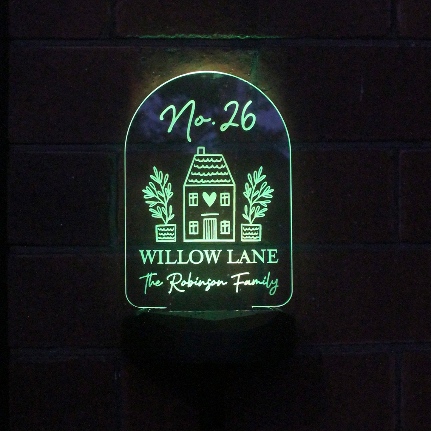 Personalised Home Outdoor Solar Light - MK&JD Gifts