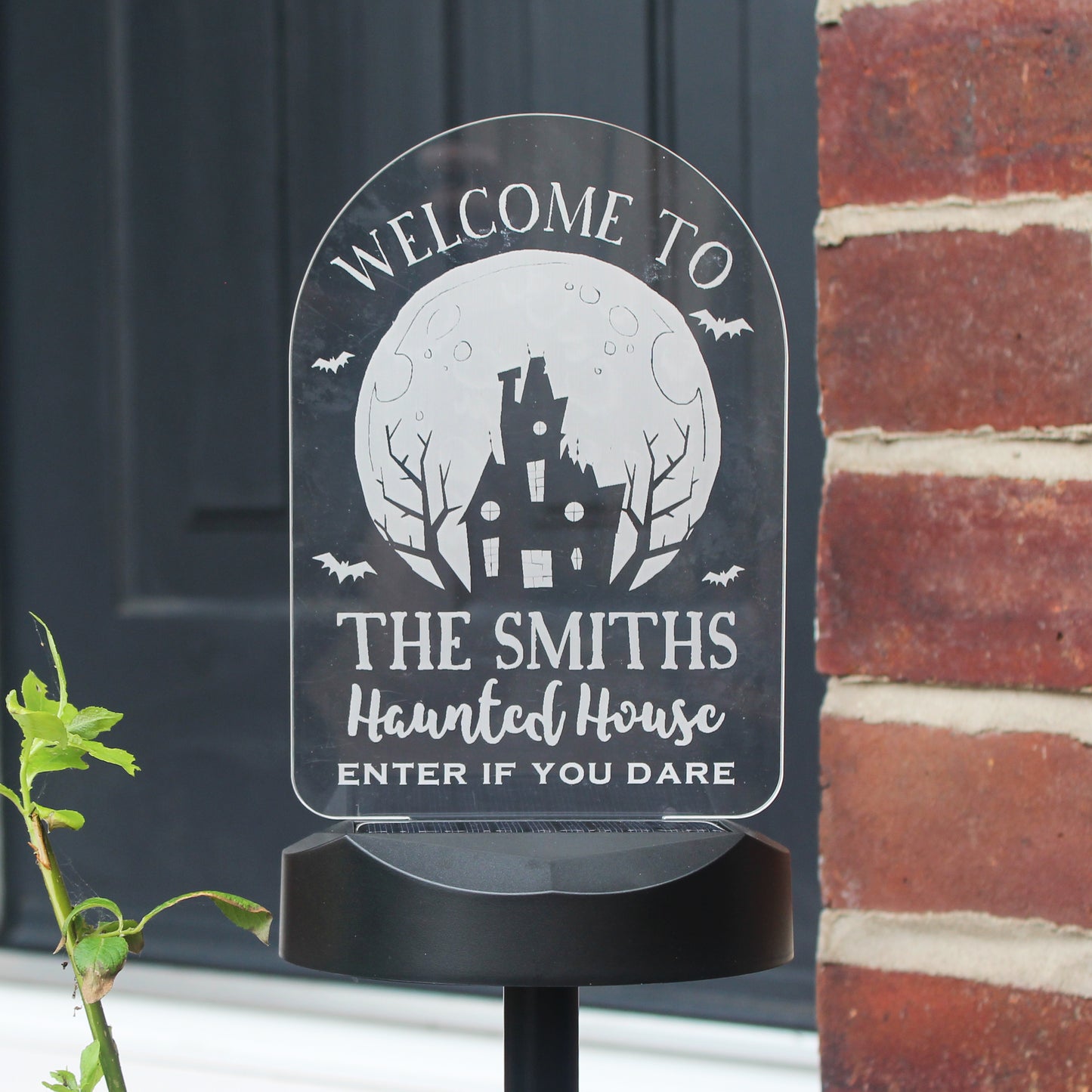 Personalised Haunted House Halloween Solar Light - MK&JD Gifts