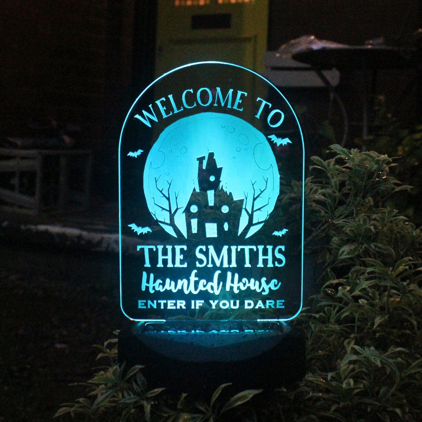 Personalised Haunted House Halloween Solar Light - MK&JD Gifts