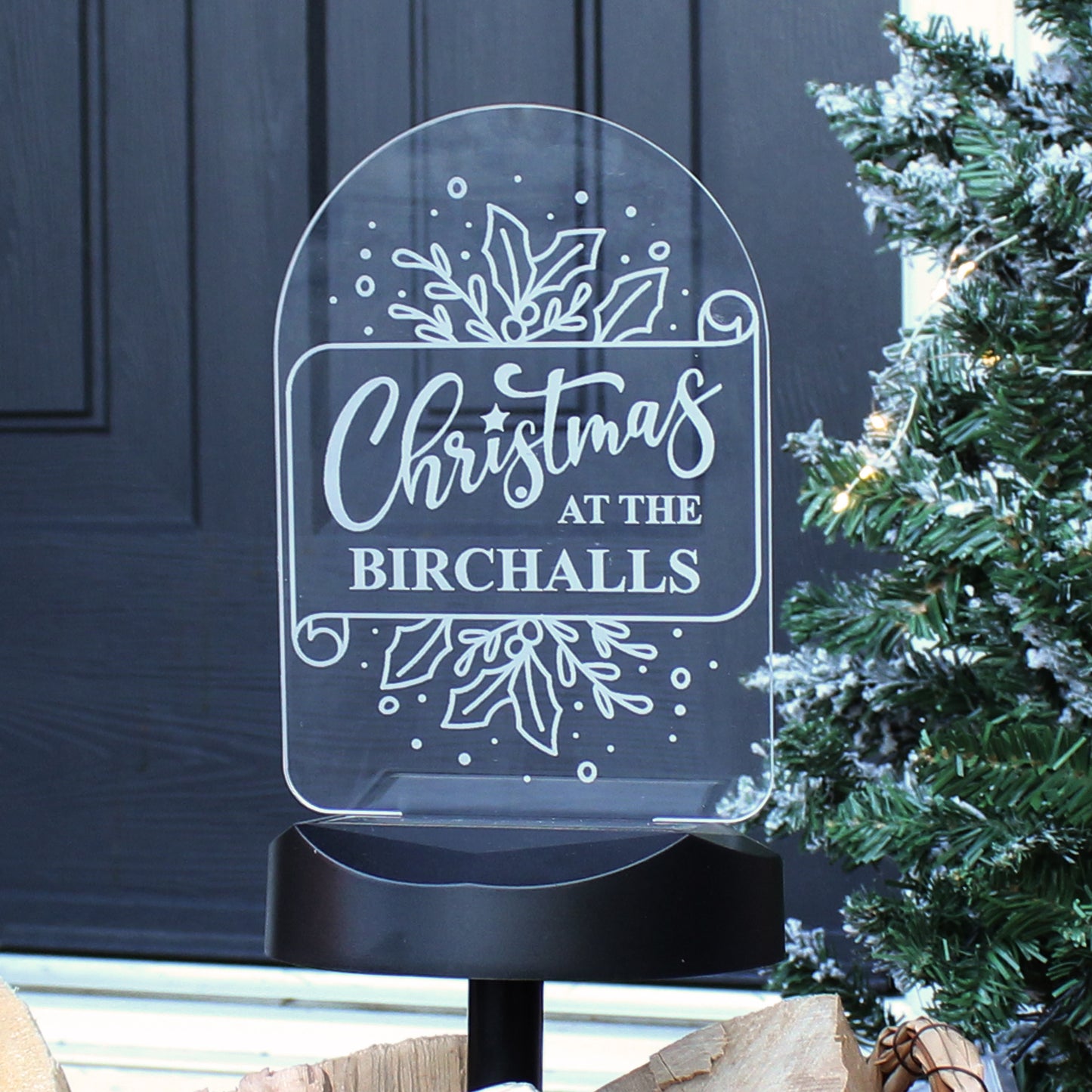 Personalised Family Christmas Outdoor Solar Light - MK&JD Gifts