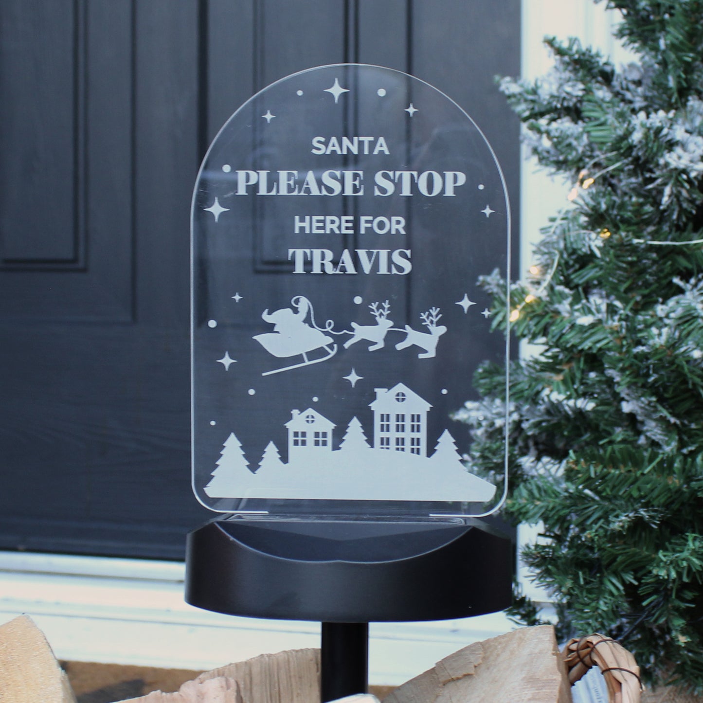 Personalised Christmas Outdoor Solar Light - MK&JD Gifts