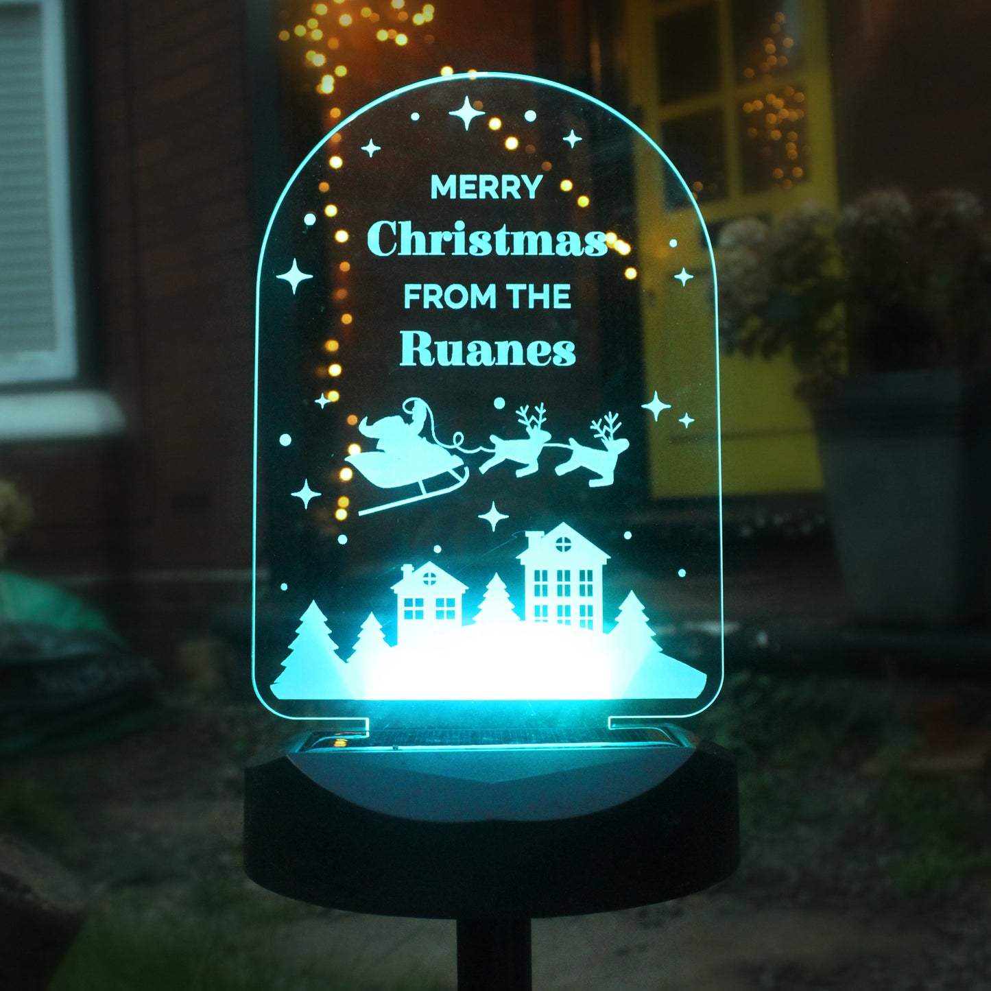 Personalised Christmas Outdoor Solar Light - MK&JD Gifts
