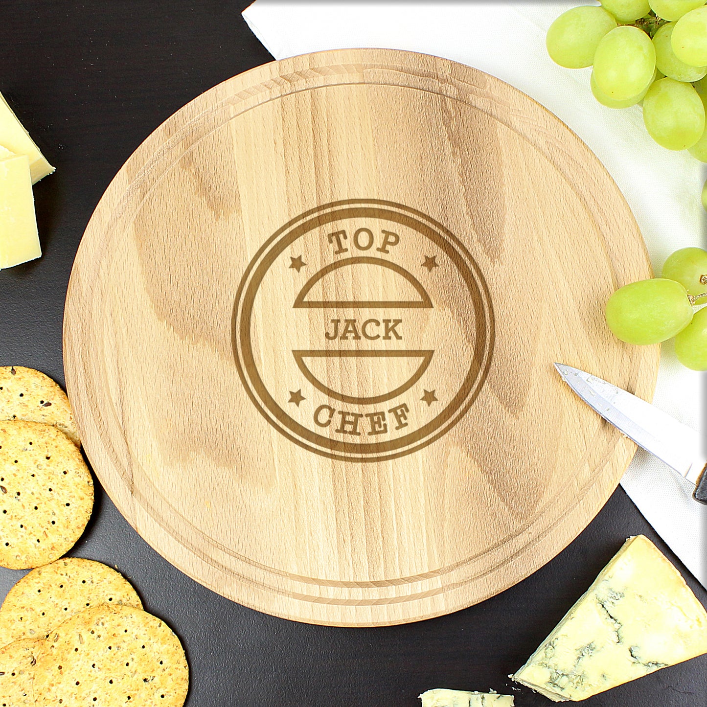 Personalised Top Chef Large Chopping Board - MK&JD Gifts