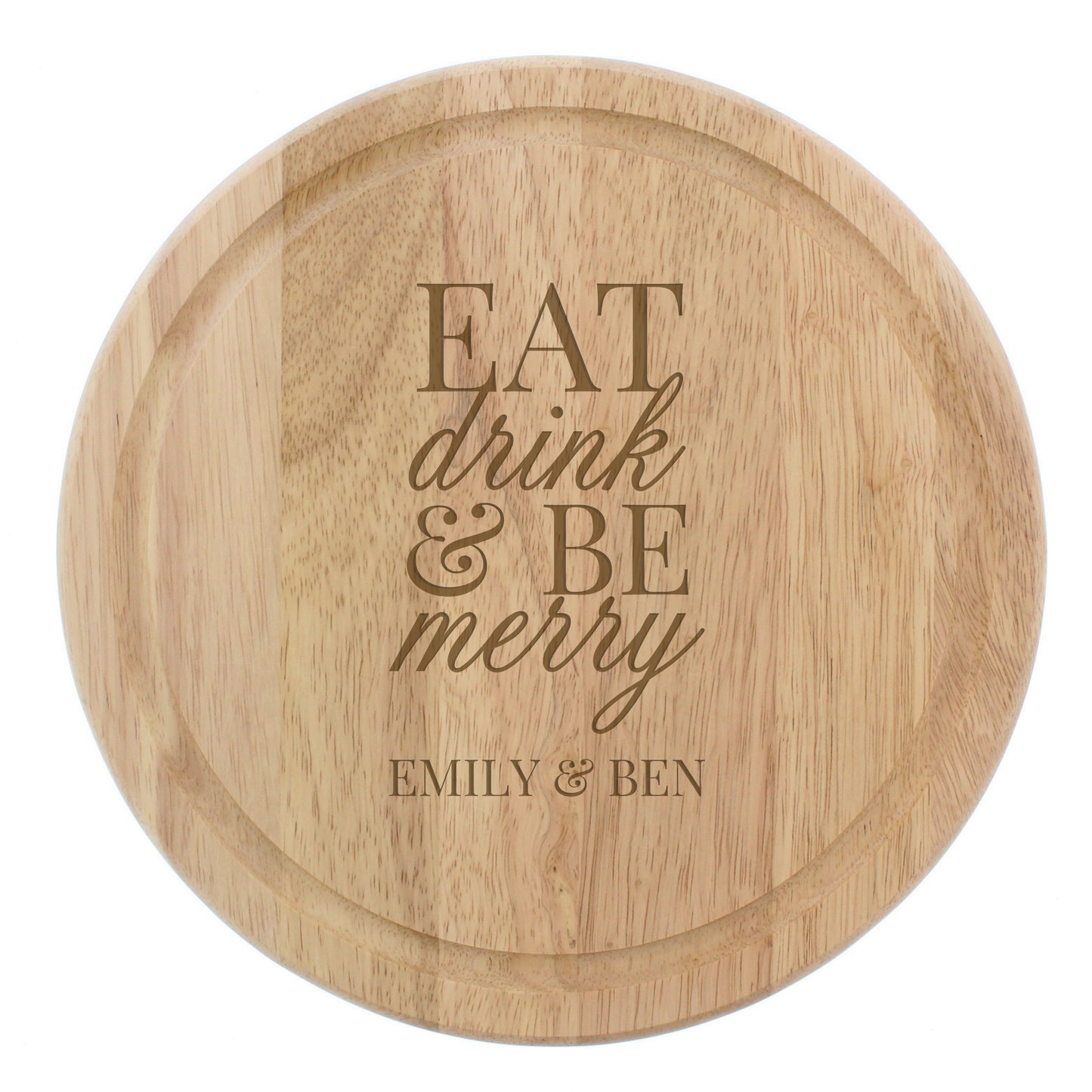 Personalised Eat Drink & Be Merry Rectangular Chopping Board - MK&JD Gifts