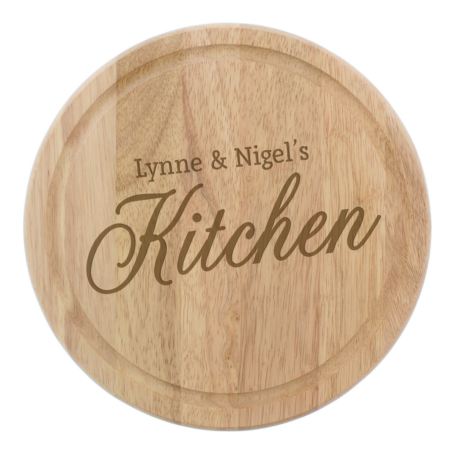 Personalised Kitchen Round Chopping Board - MK&JD Gifts