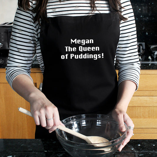 Personalised Black Apron - MK&JD Gifts