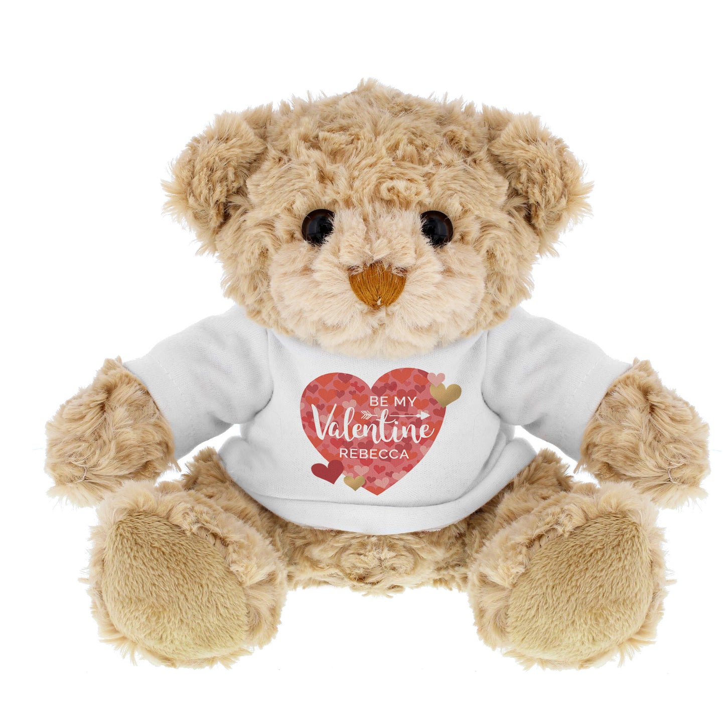 Personalised Valentine's Day Confetti Hearts Teddy Bear - MK&JD Gifts