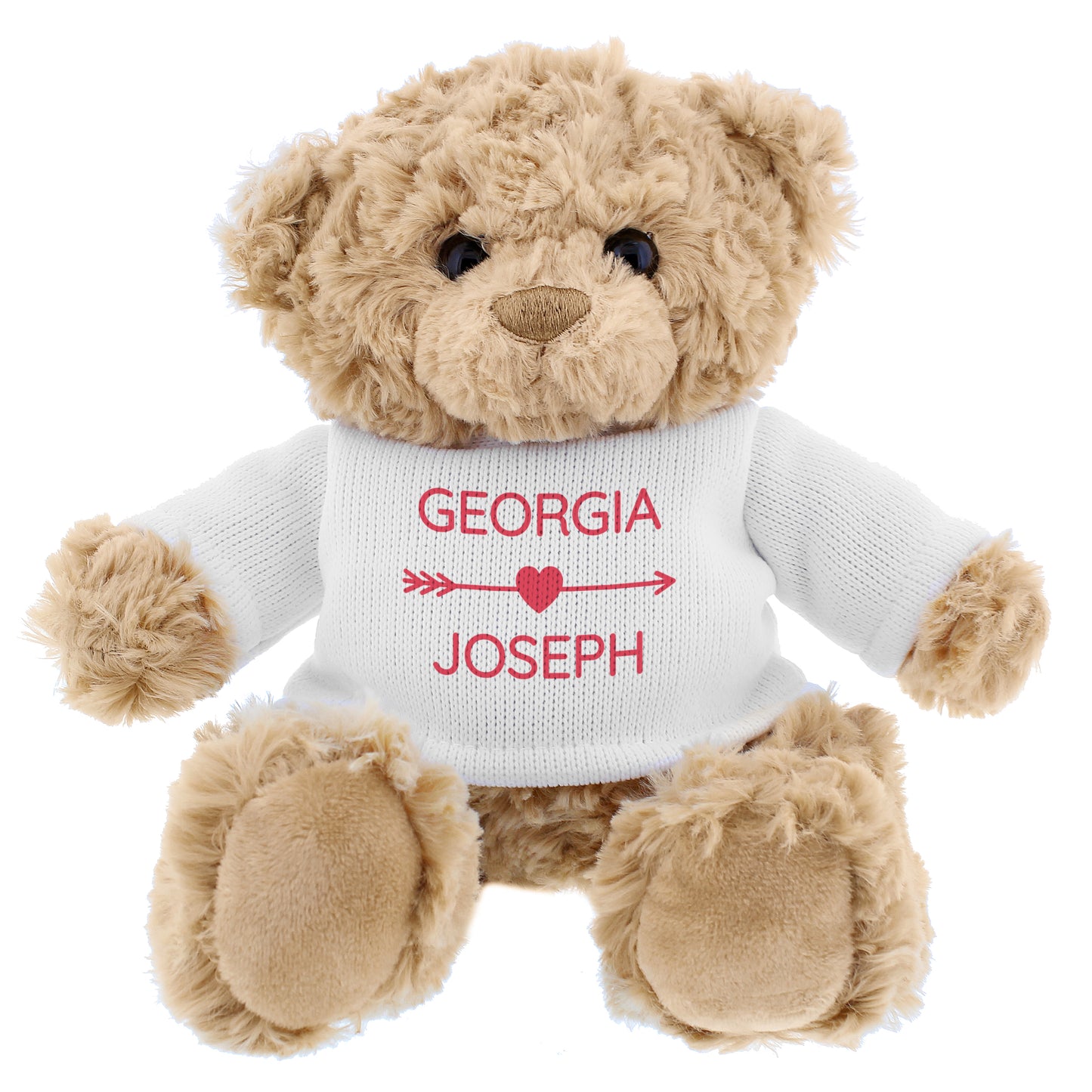 Personalised Cupids Love Heart Teddy Bear - MK&JD Gifts