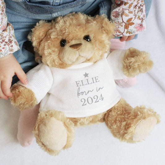 Personalised Born In Teddy Bear - MK&JD Gifts