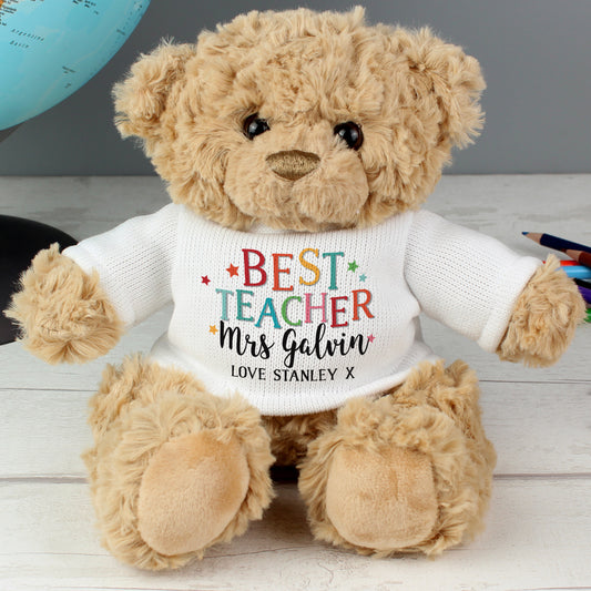 Personalised Best Teacher Teddy Bear - MK&JD Gifts