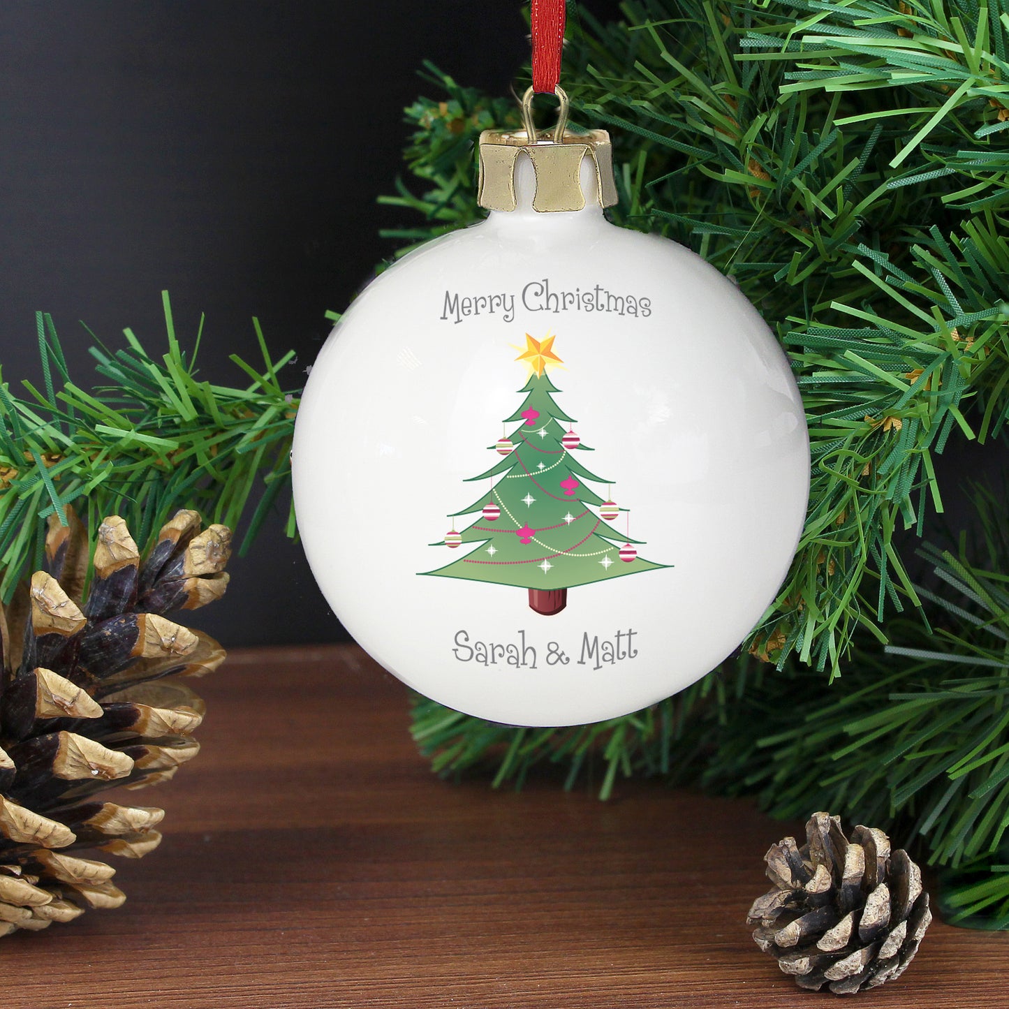 Personalised Christmas Tree Bauble - MK&JD Gifts
