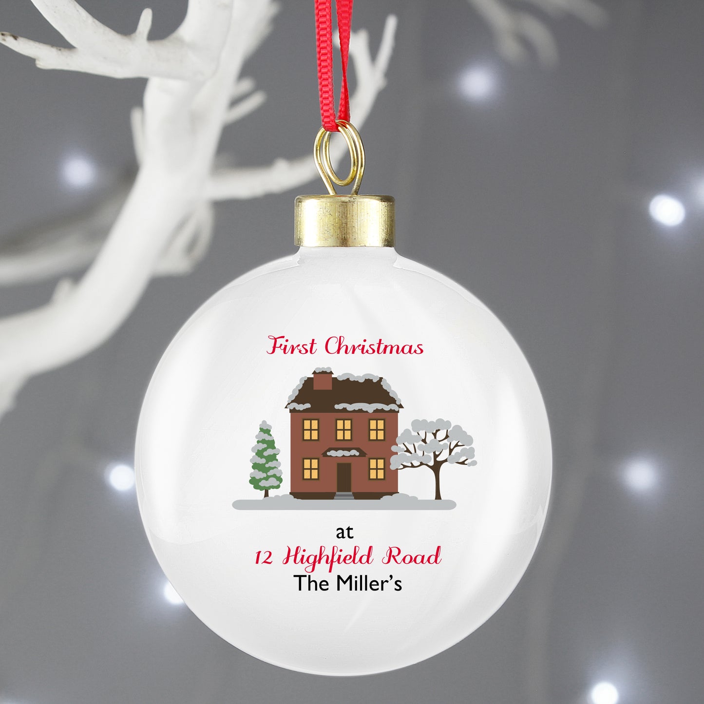Personalised Cosy Christmas Bauble - MK&JD Gifts