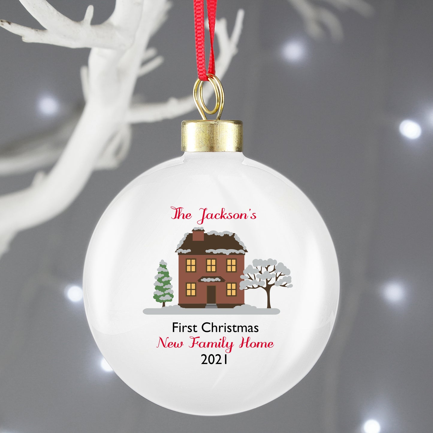 Personalised Cosy Christmas Bauble - MK&JD Gifts