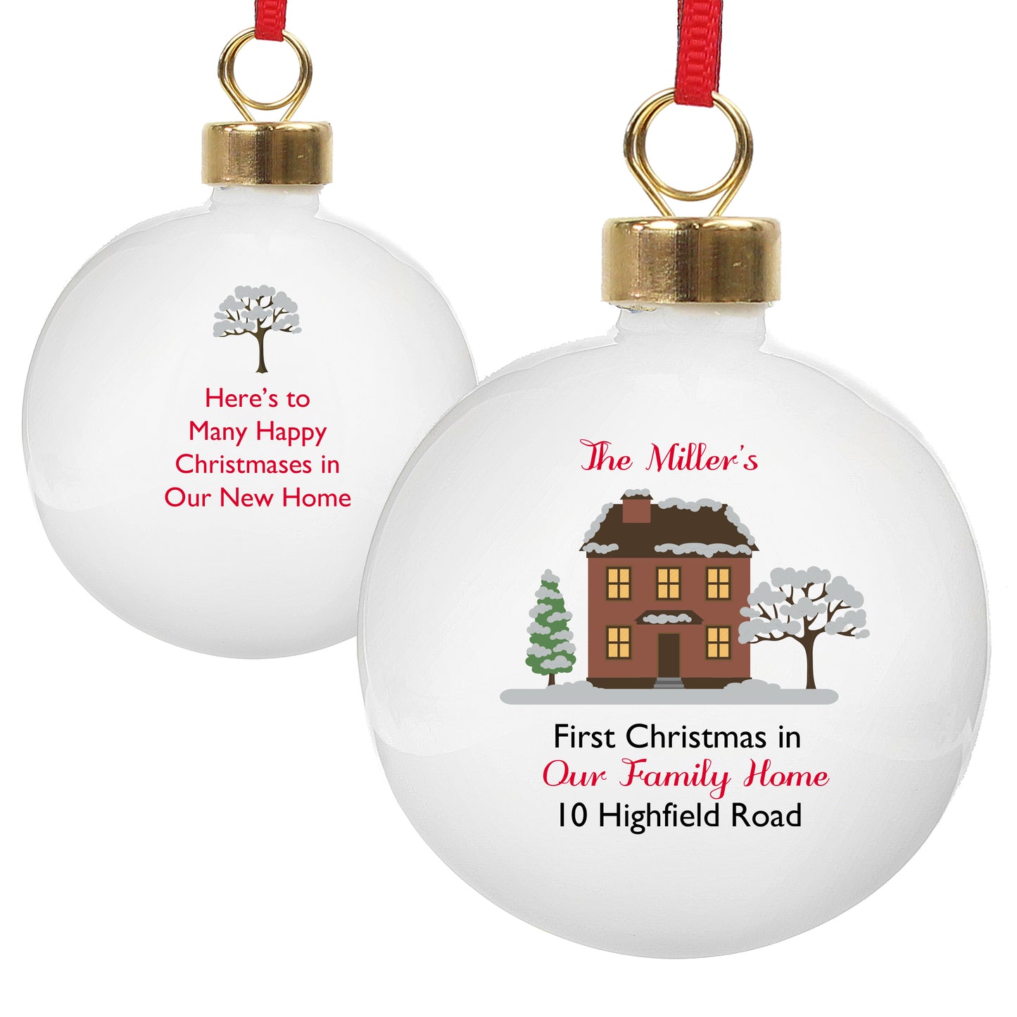 Personalised Cosy Christmas Bauble - MK&JD Gifts