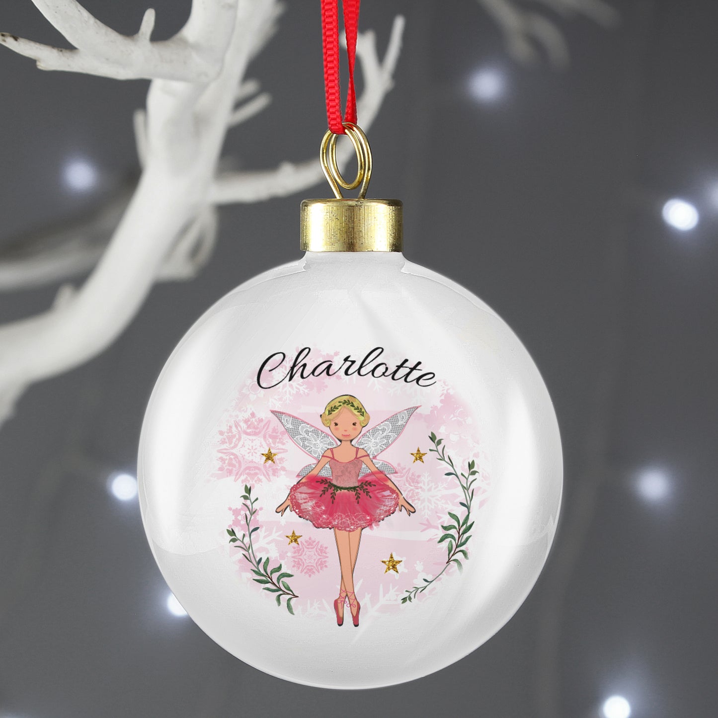 Personalised Sugar Plum Fairy Bauble - MK&JD Gifts