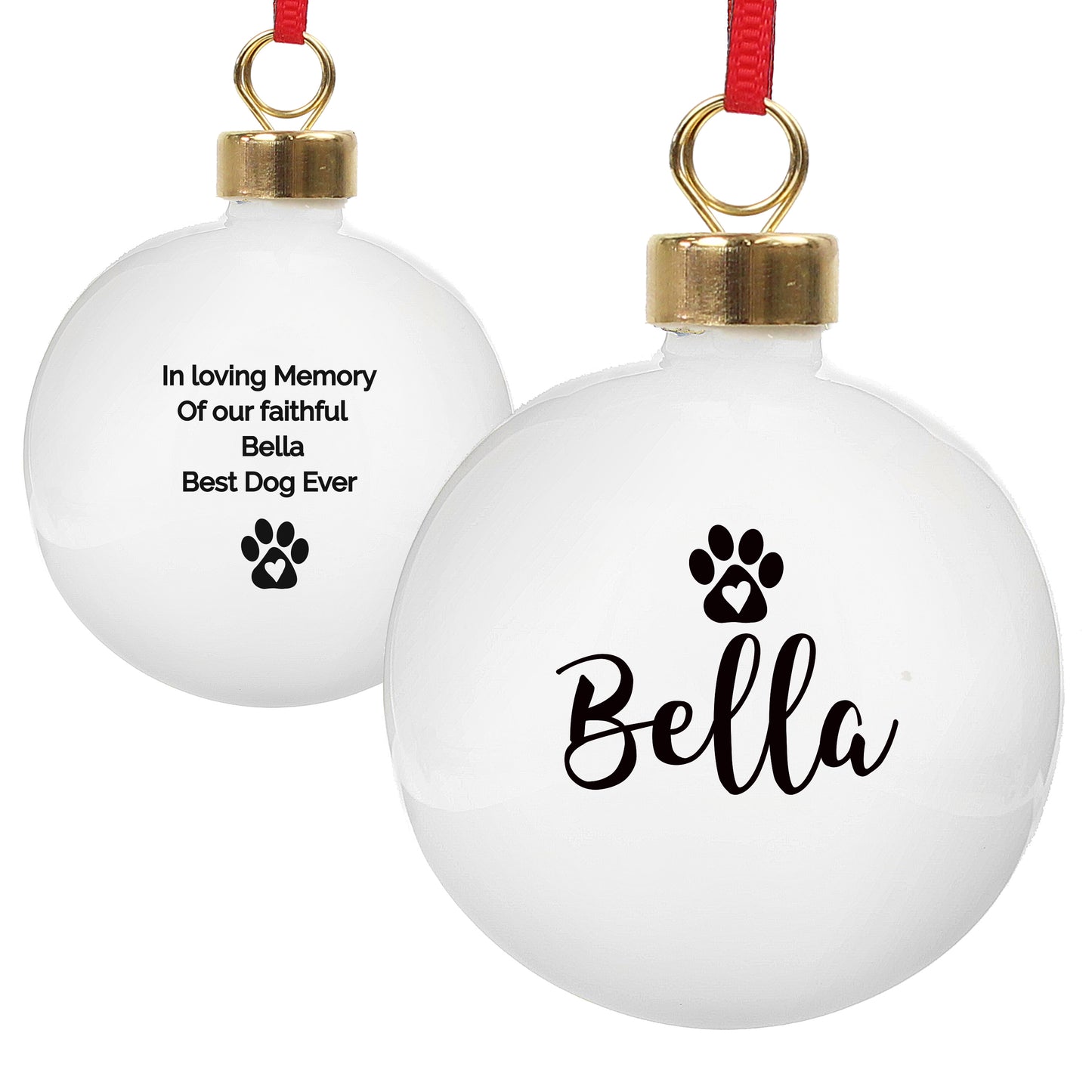 Personalised Pet Bauble - MK&JD Gifts