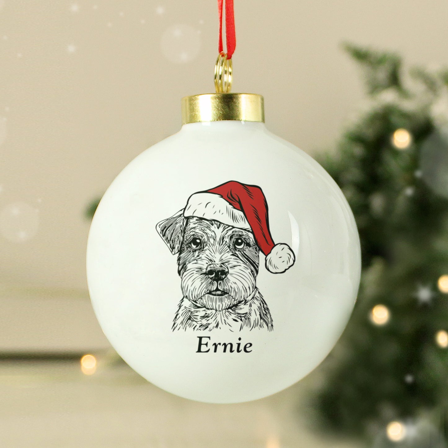 Personalised Dog Breed Christmas Bauble - MK&JD Gifts
