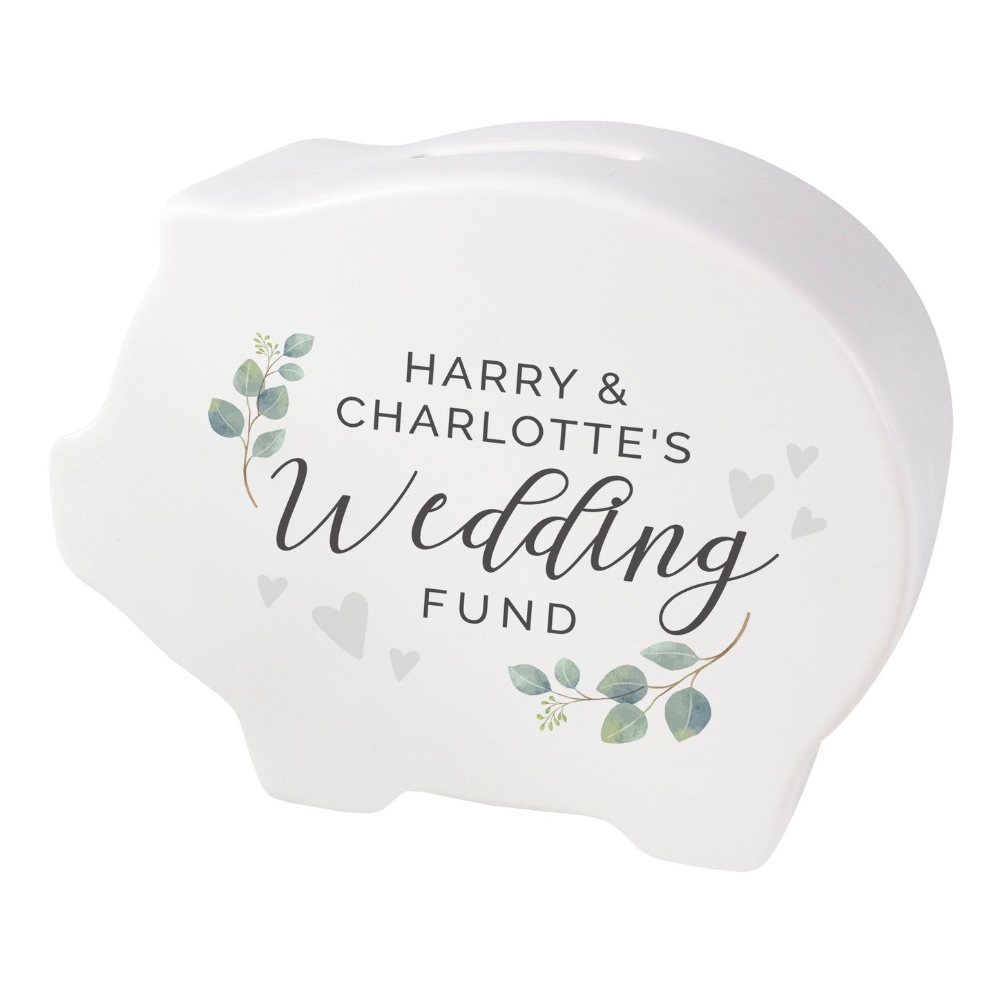 Personalised Wedding Piggy Bank - MK&JD Gifts