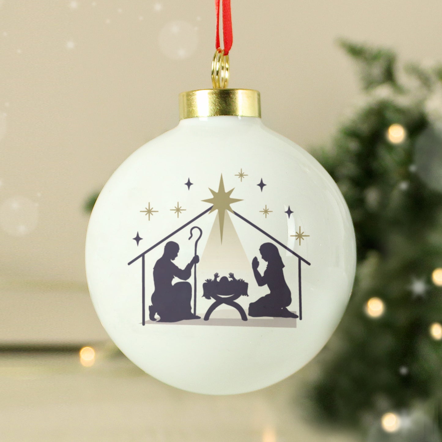 Personalised Nativity Bauble - MK&JD Gifts