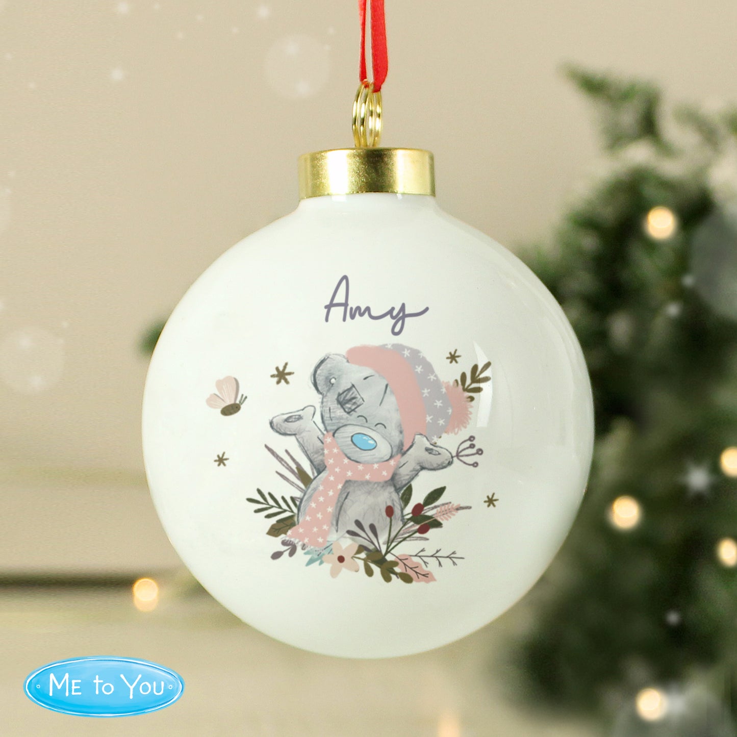 Personalised Me to You Cosy Winter Bauble - MK&JD Gifts