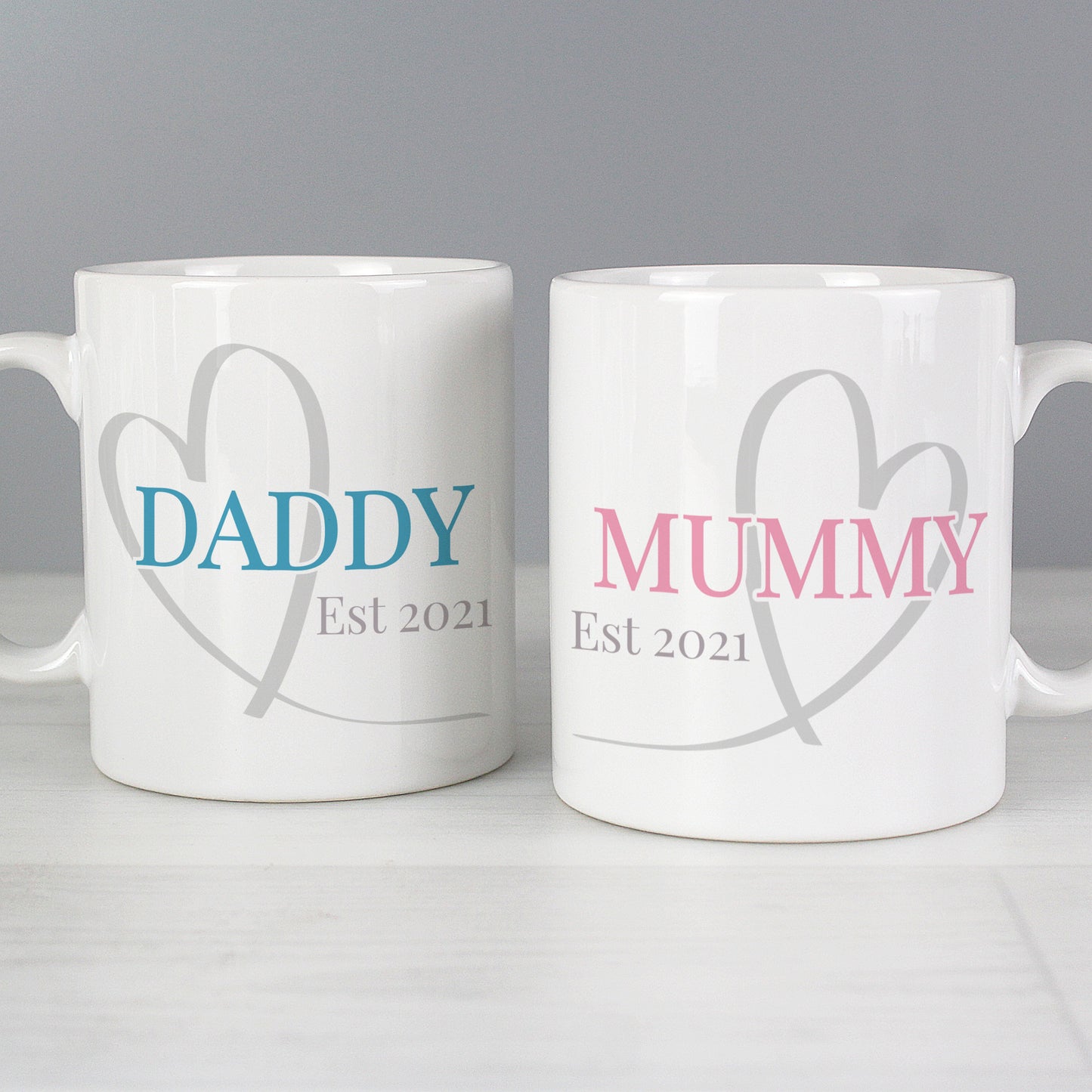 Personalised Mummy & Daddy Mug Set - MK&JD Gifts