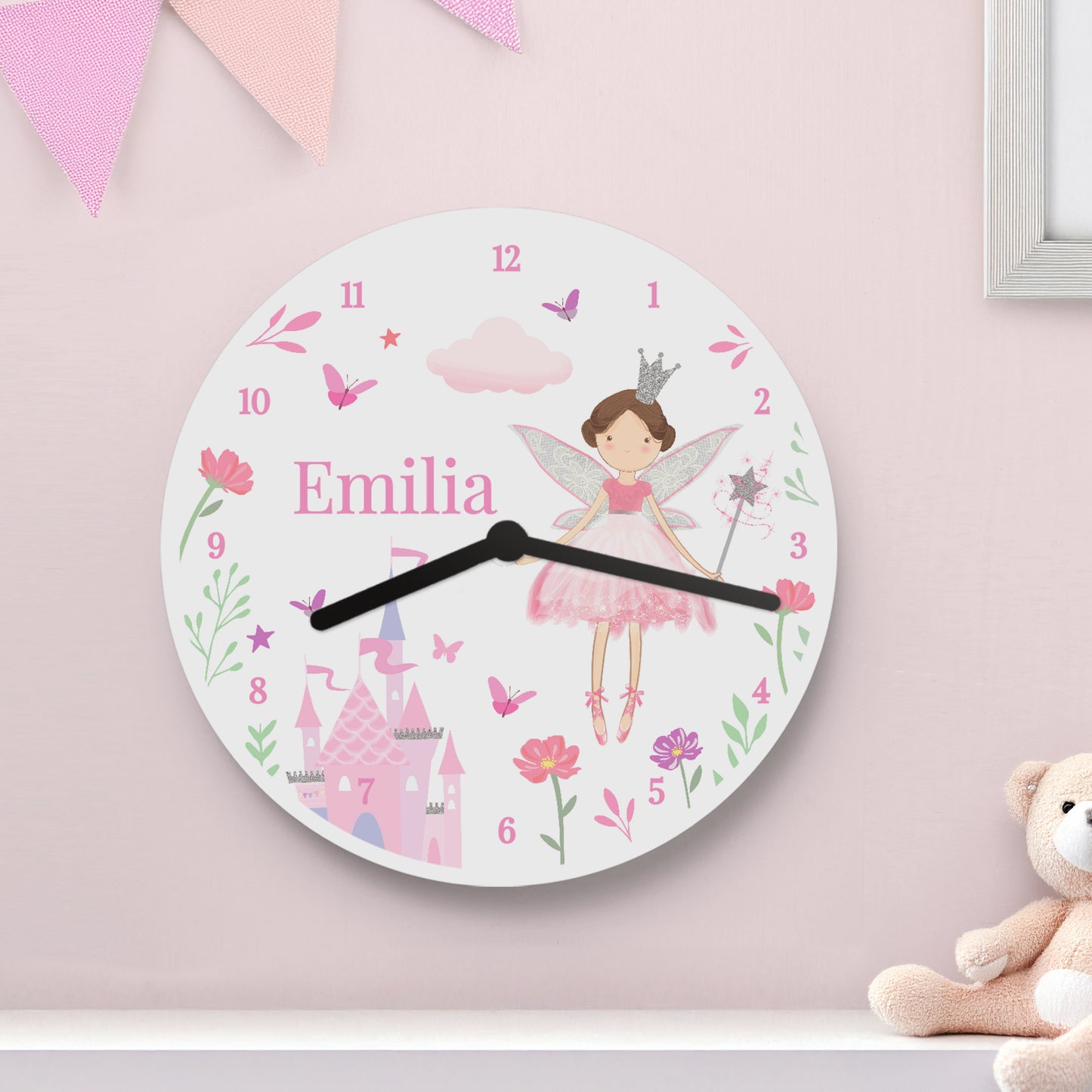 Personalised Fairy Princess Clock - MK&JD Gifts