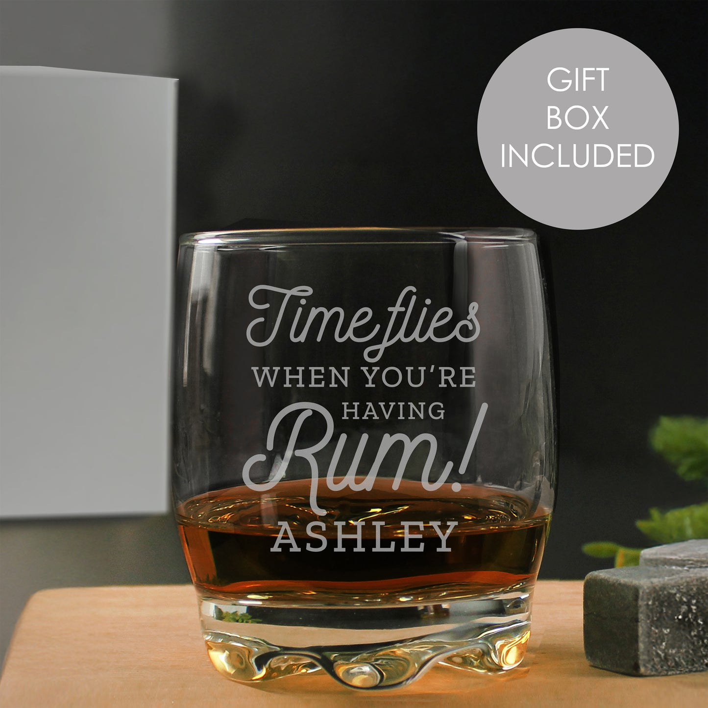 Personalised Time Flies When You're Having Rum Tumbler - MK&JD Gifts