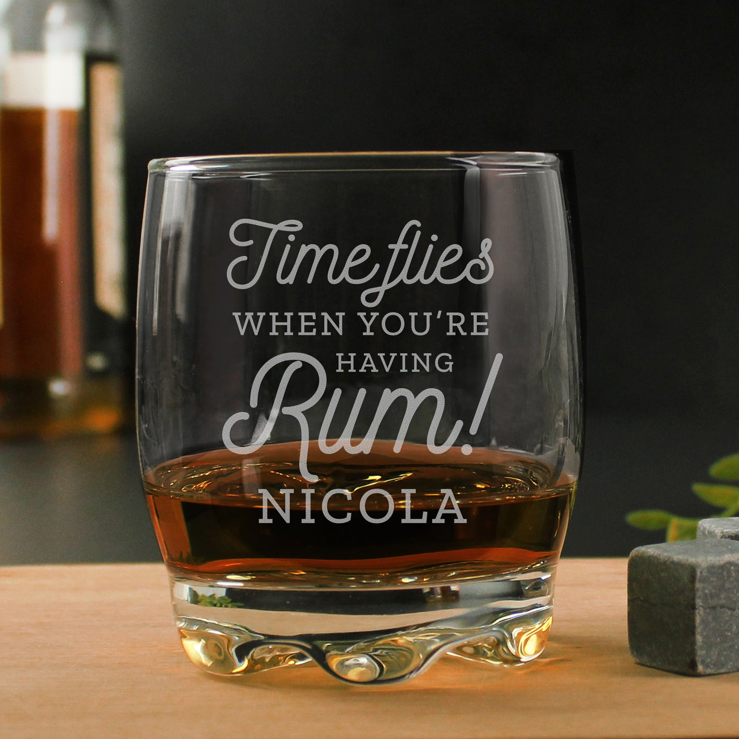 Personalised Time Flies When You're Having Rum Tumbler - MK&JD Gifts