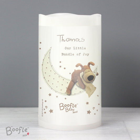 Personalised Boofle Baby Nightlight LED Candle - MK&JD Gifts