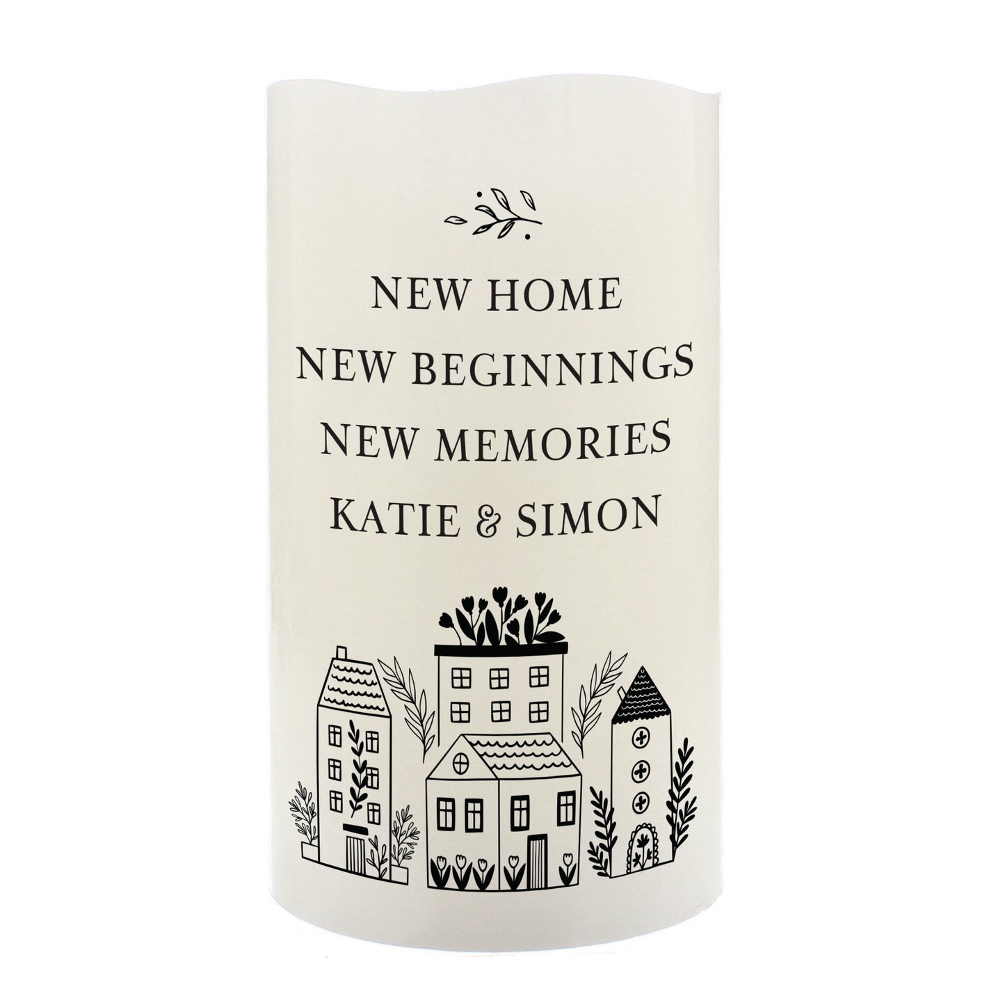Personalised HOME LED Candle - MK&JD Gifts